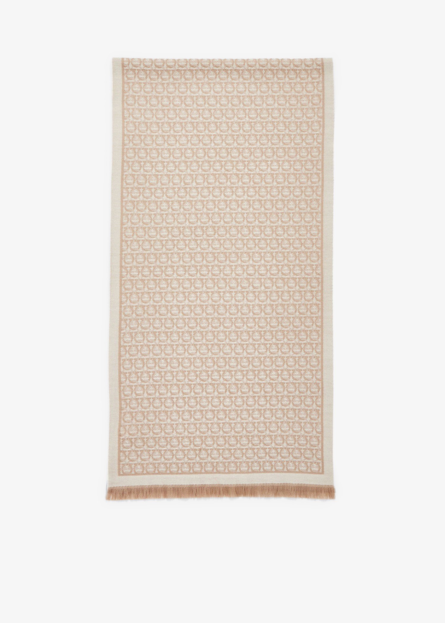 

Gancini scarf, Beige