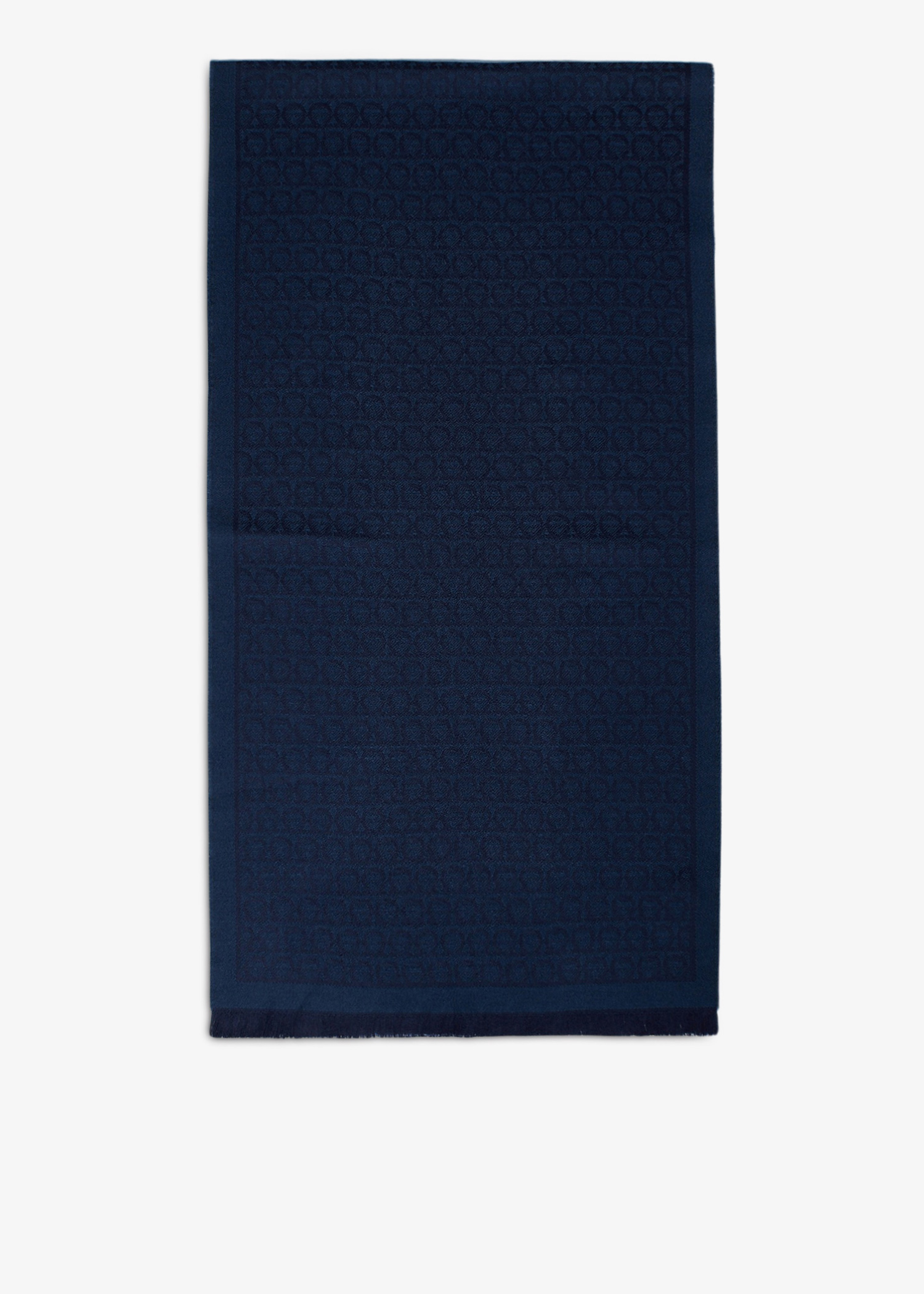 

Gancini woollen scarf, Blue