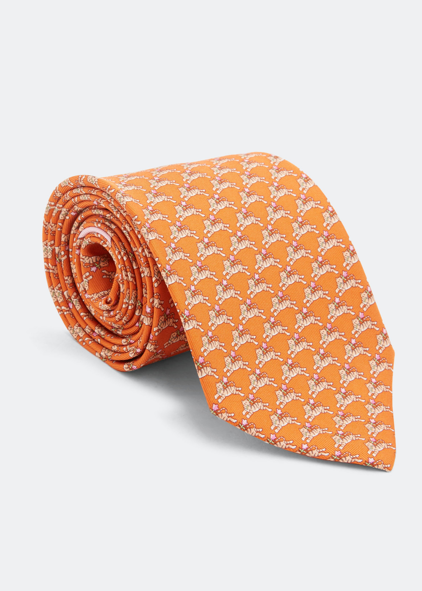 Orange shop ferragamo tie