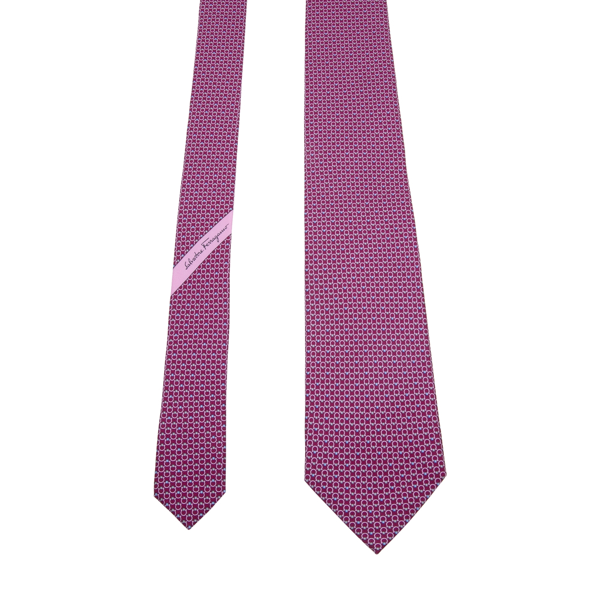 

Gancini printed tie, Pink