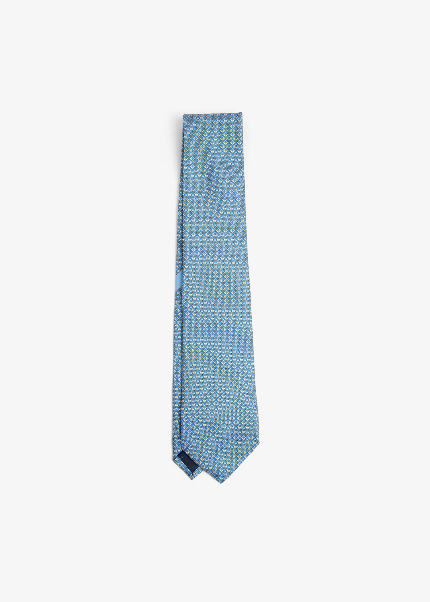 

Gancini print tie, Blue