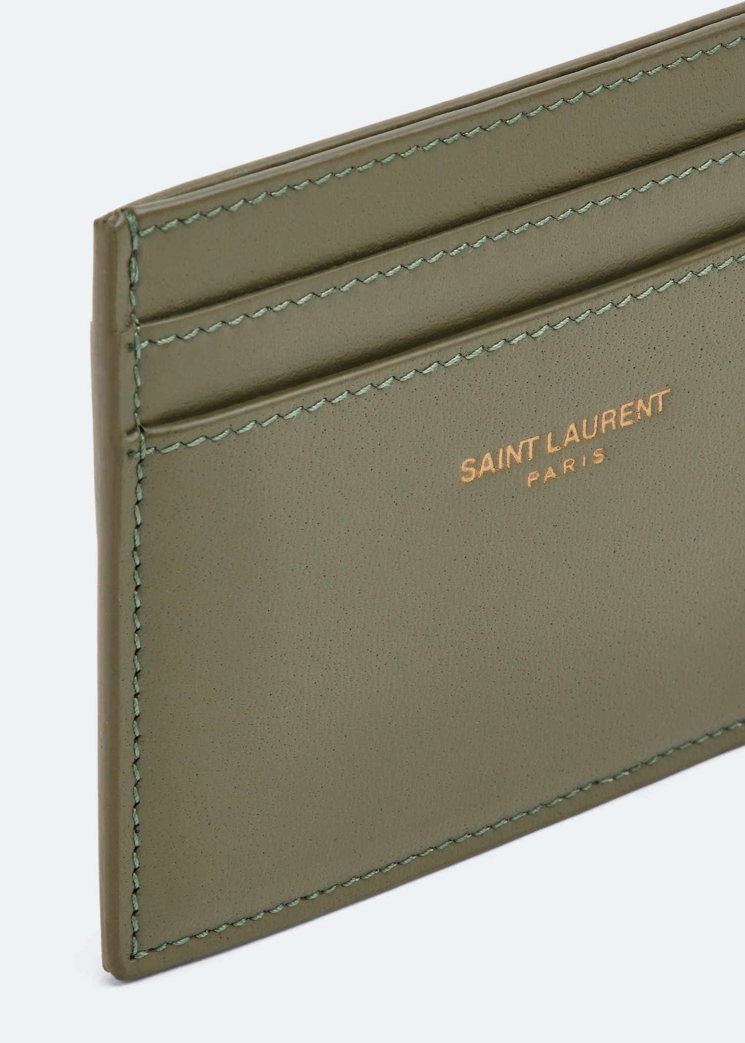 

Saint Laurent Paris card case, Green