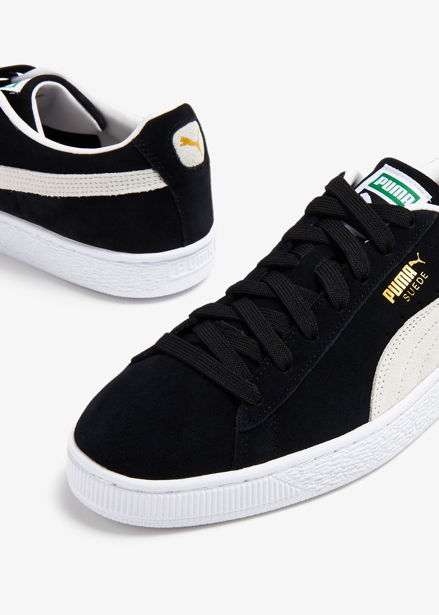 Puma suede leather store black