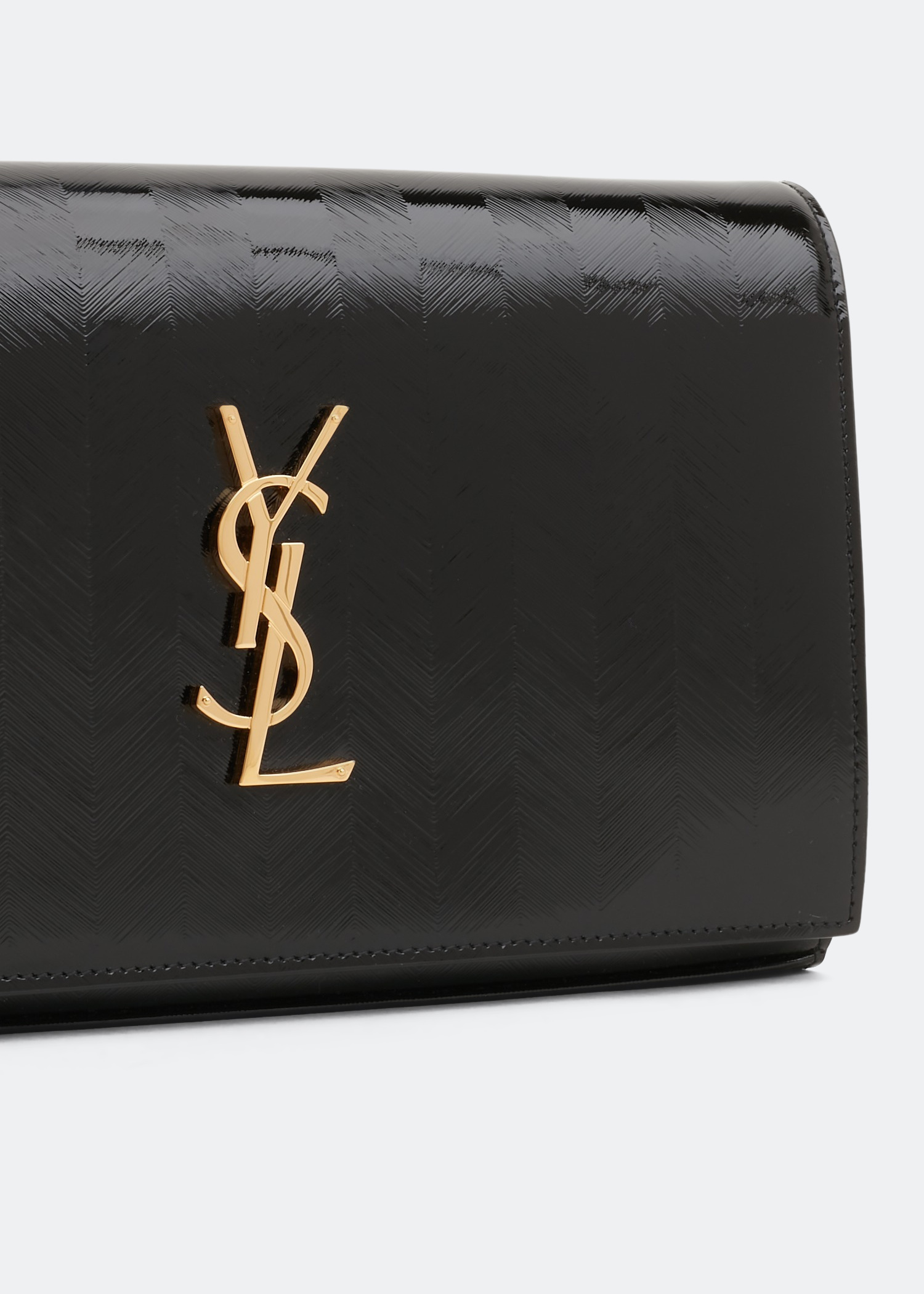 

Monogram chain wallet, Black