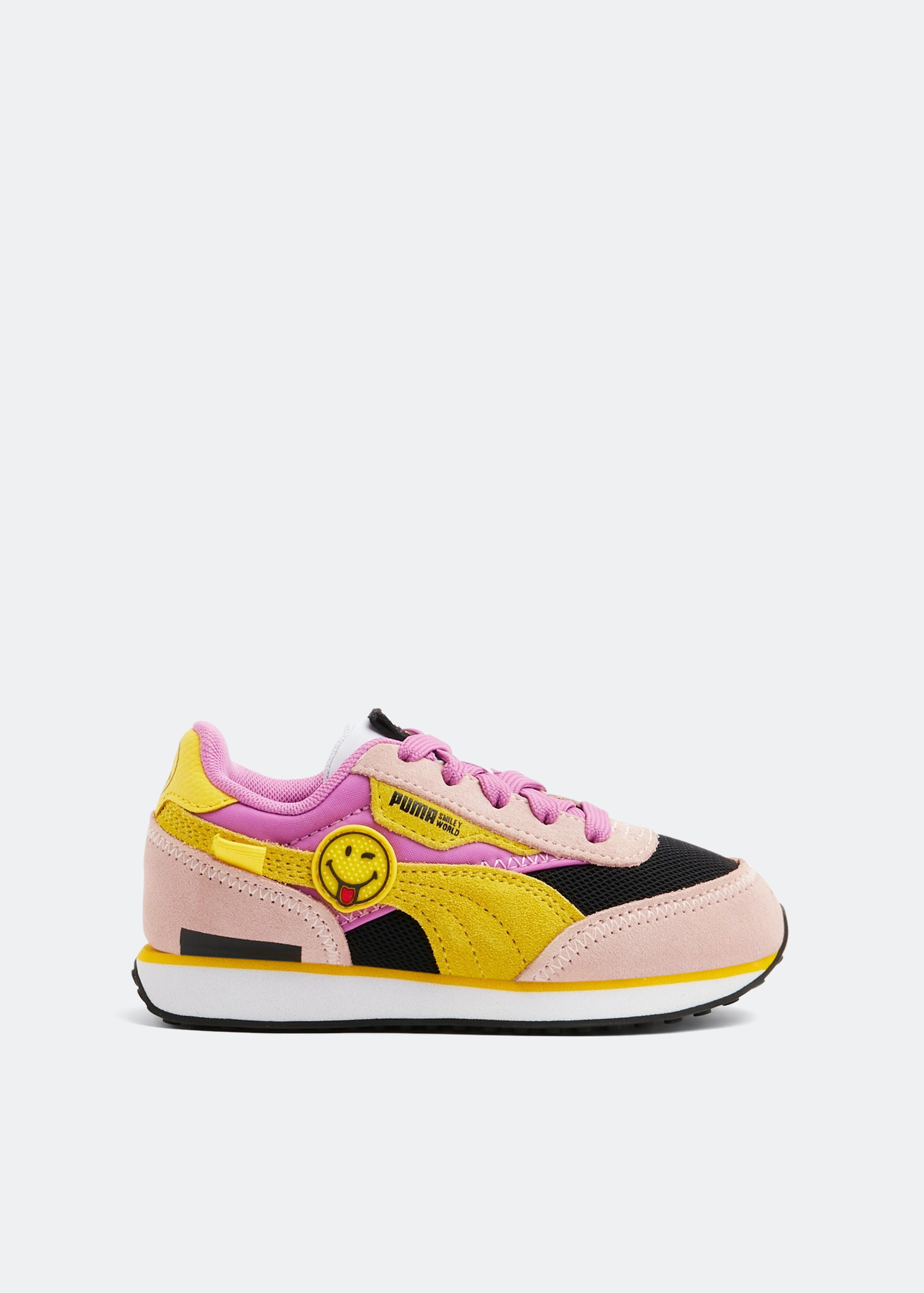 Puma x SMILEYWORLD Future Rider sneakers for Girl - Pink in KSA 