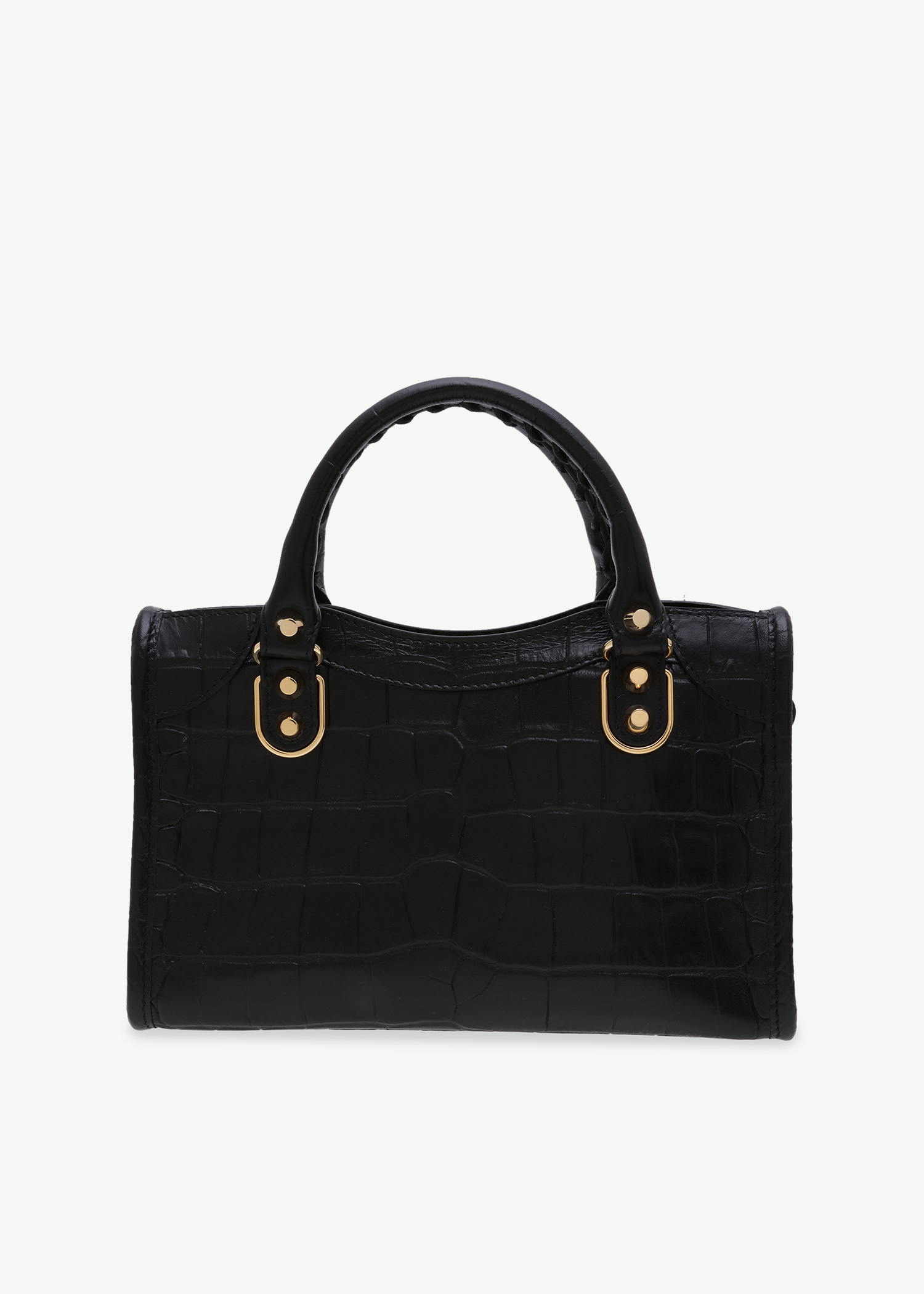 Balenciaga Metallic Edge Mini City bag for Women - Black in UAE 