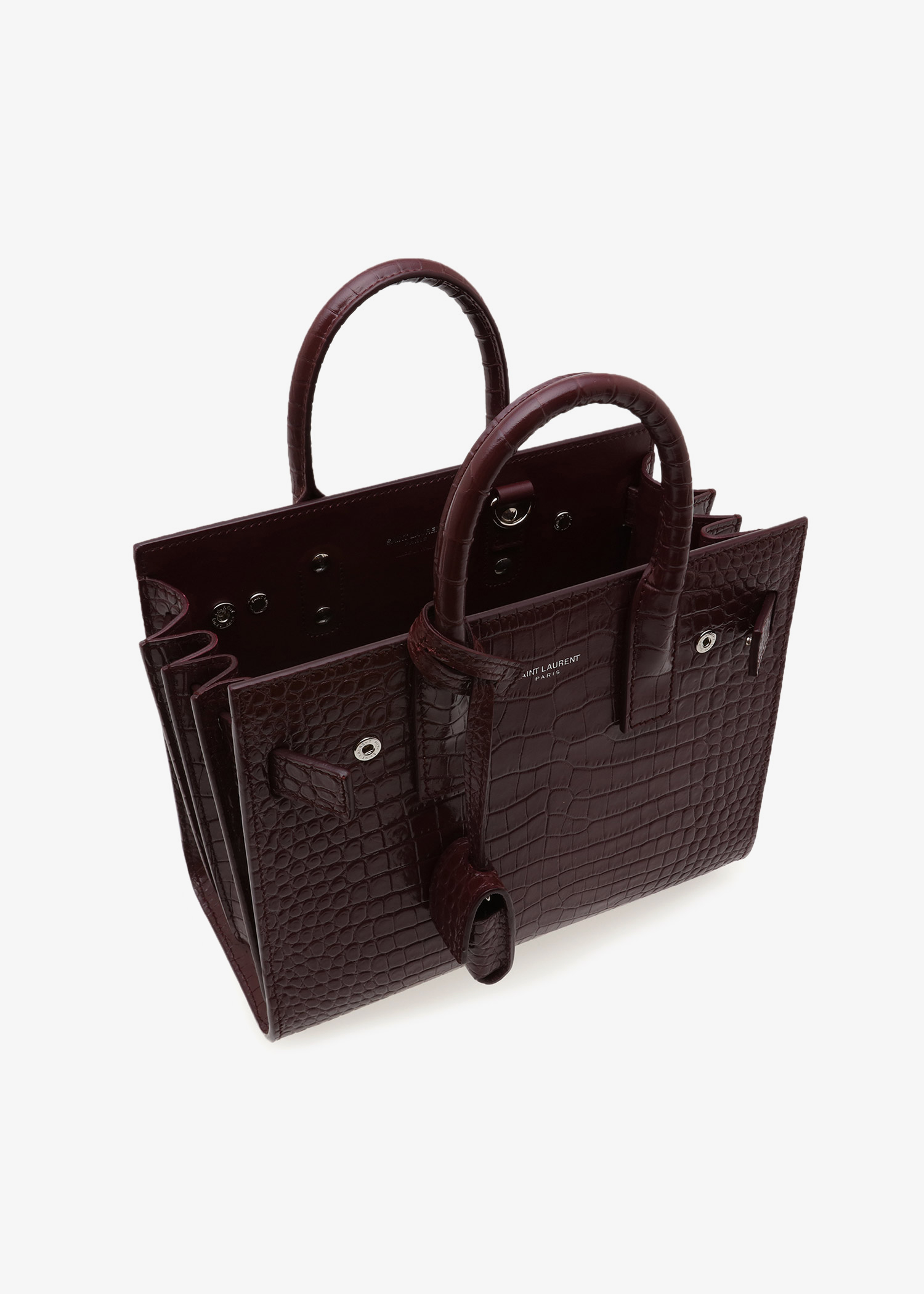 Saint Laurent Nano Sac de Jour bag for Women Red in KSA Level Shoes