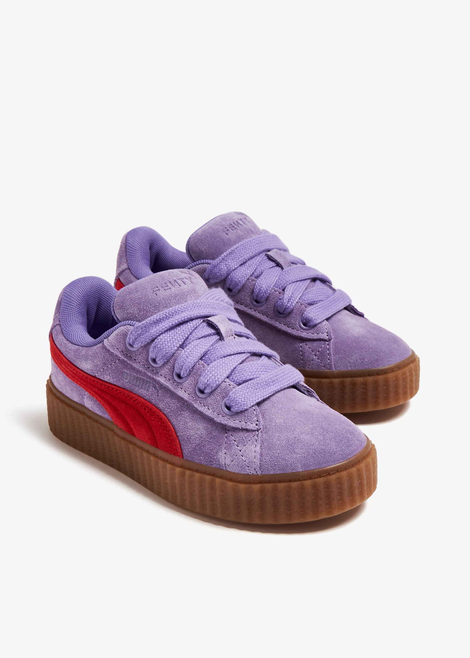 Purple hot sale suede sneakers