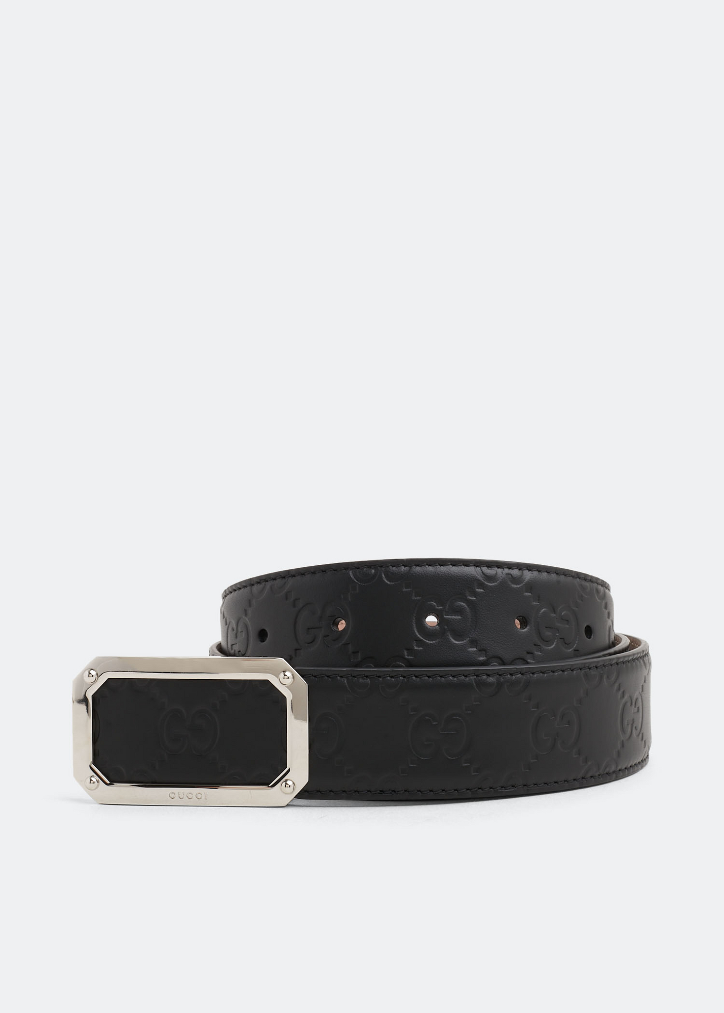 

Signature leather belt, Black