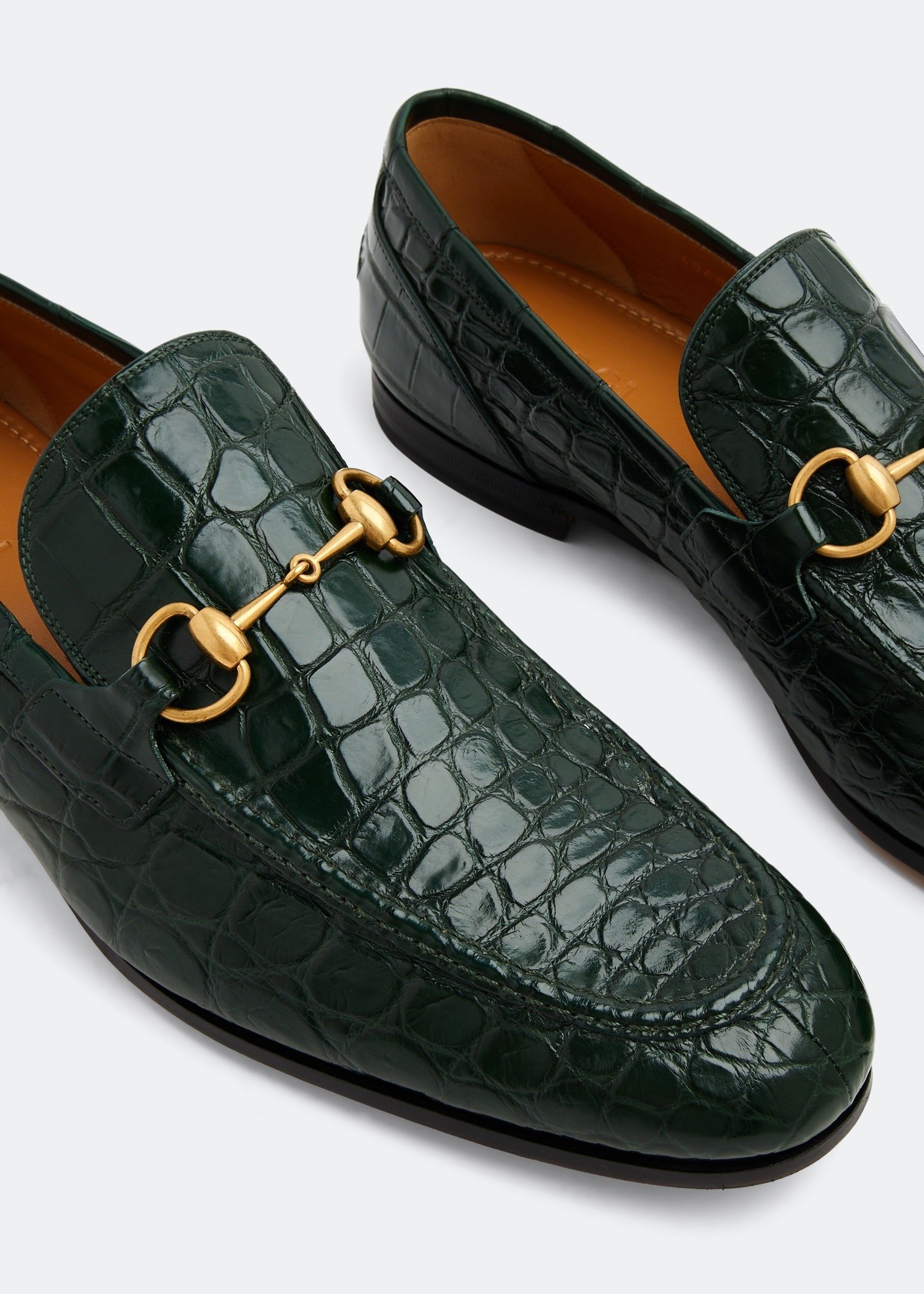 Gucci discount croc loafers