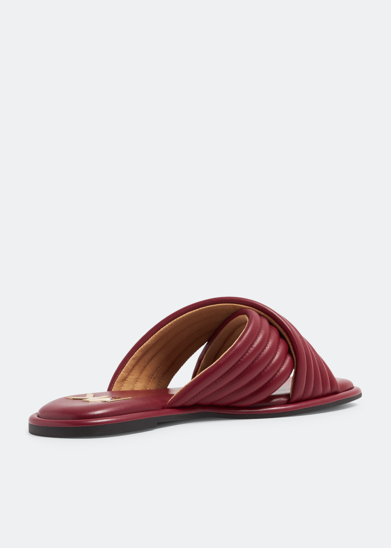 Michael Kors Portia quilted slide sandals for Women Red in UAE