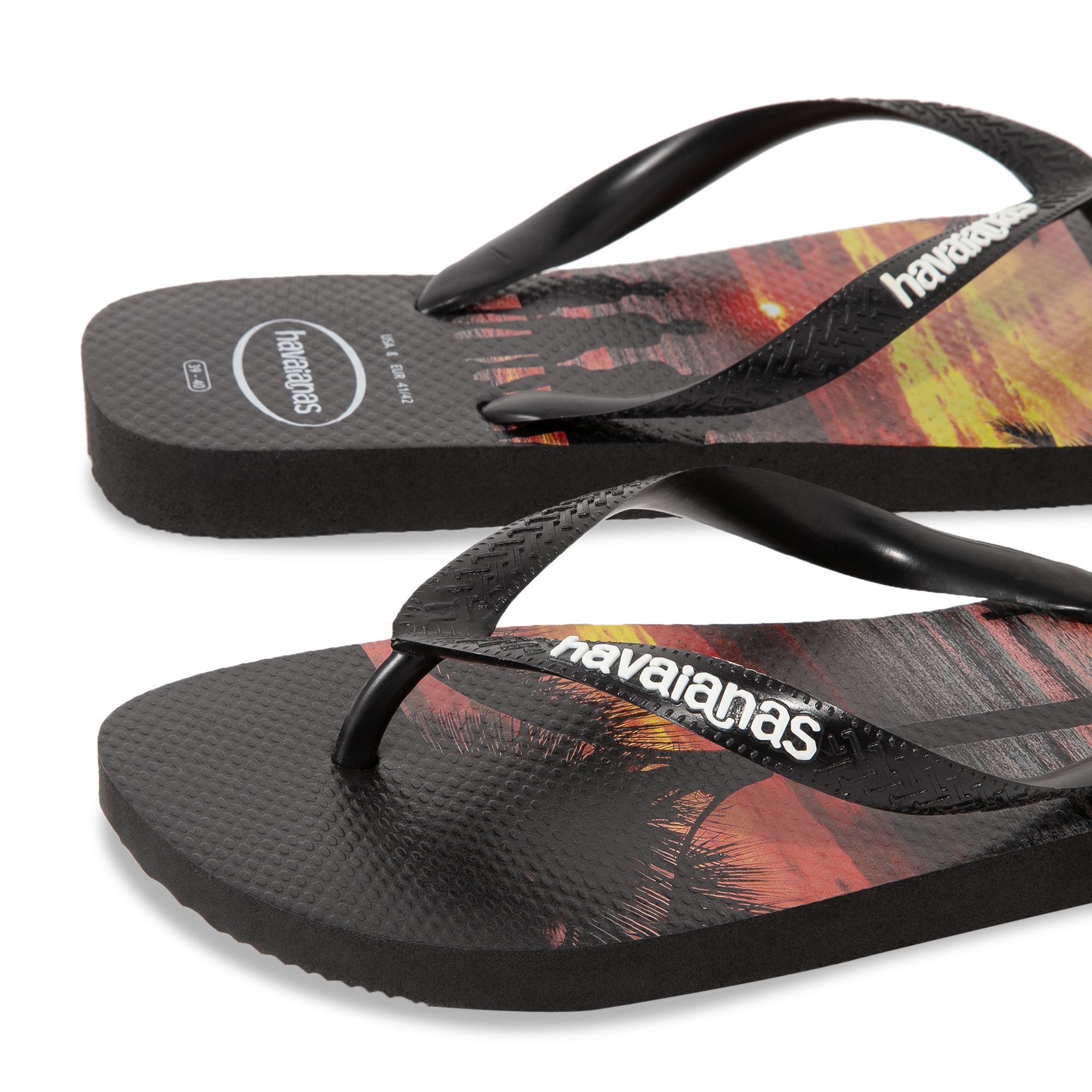 

Hype flip flops, Black