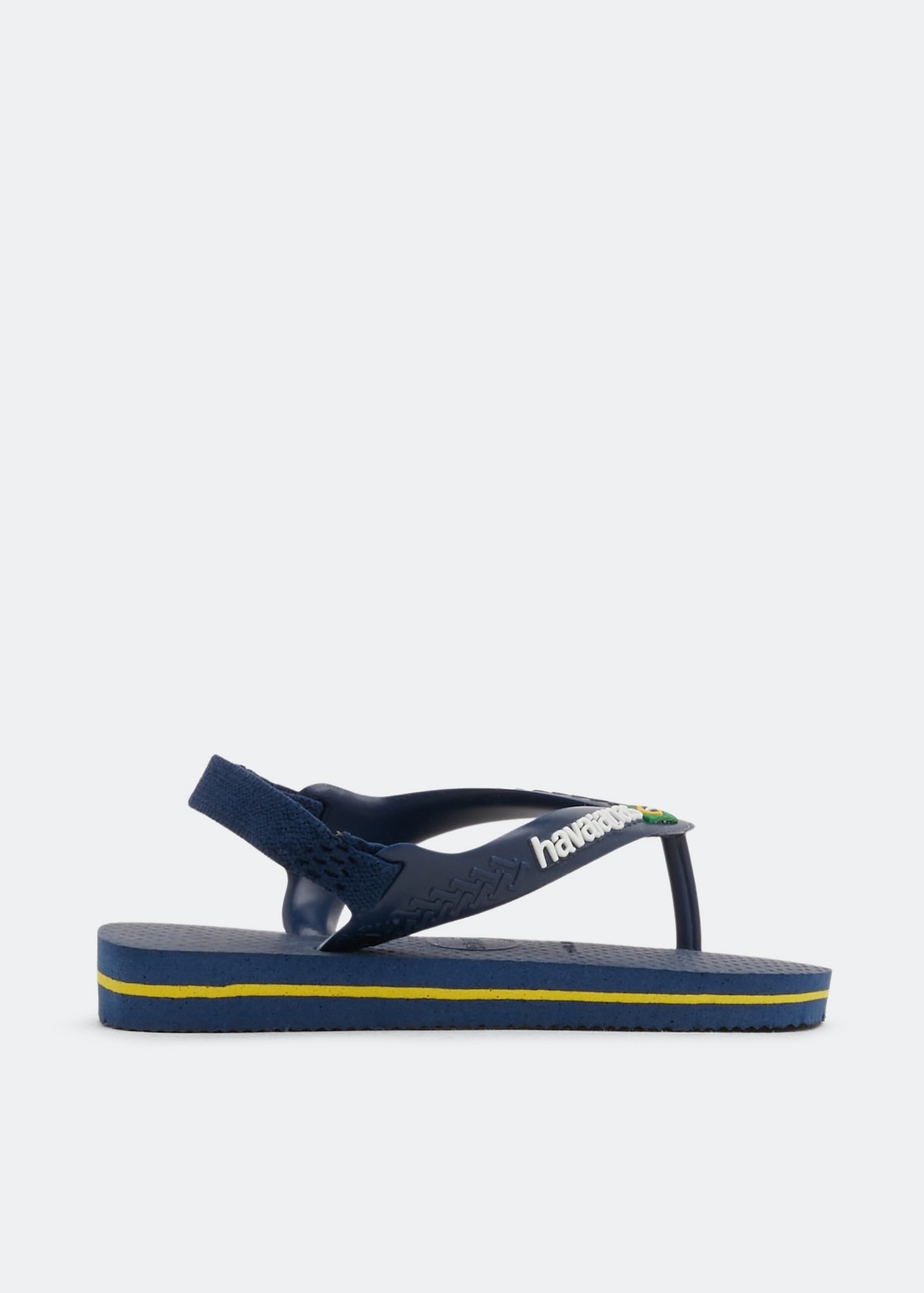 Logo Brasil Baby Flip Flops | Midnight blue