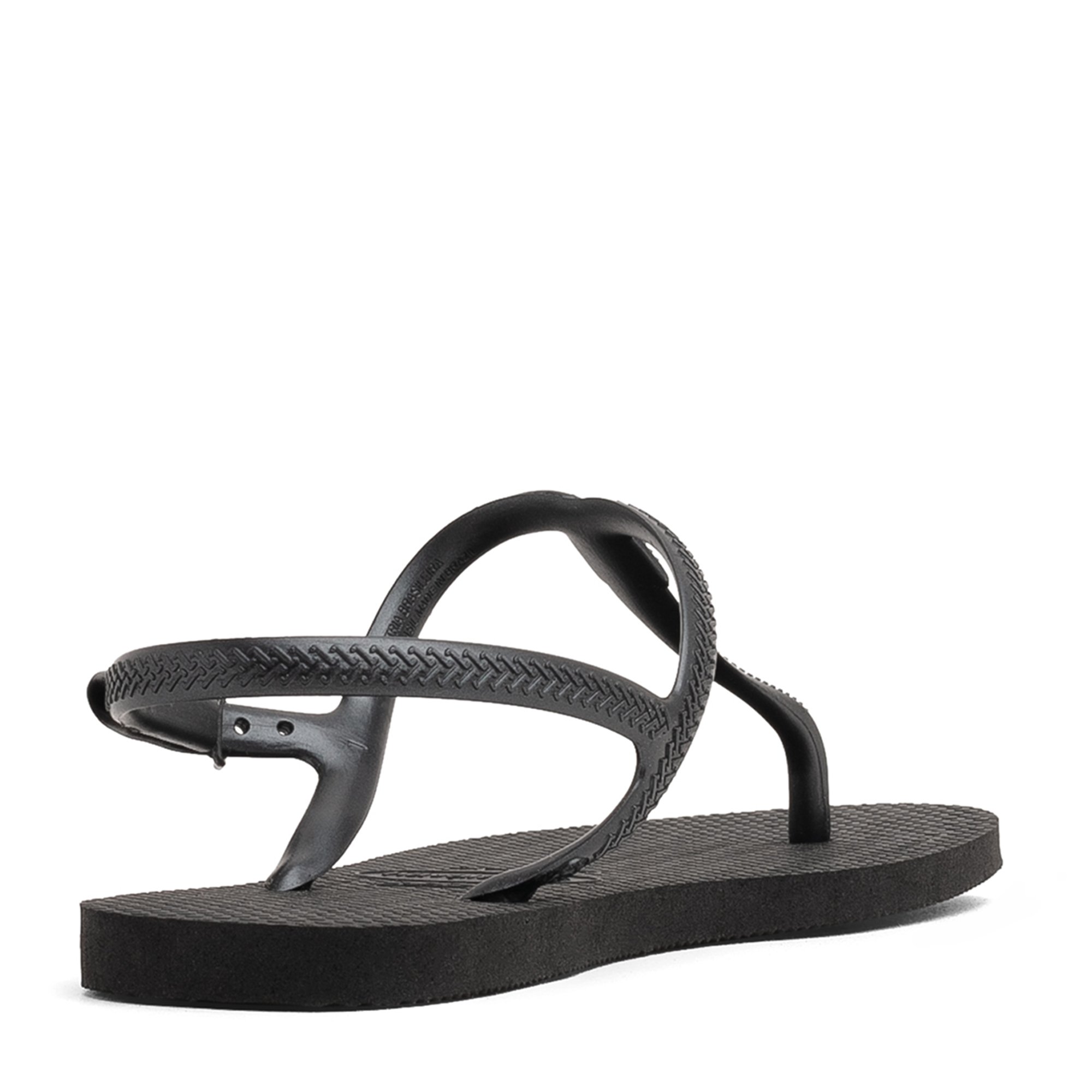 Black cheap patent havaianas