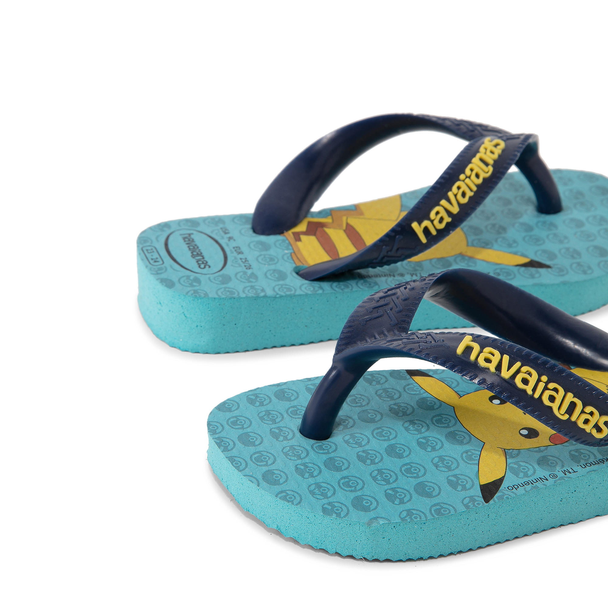 

Top Pokemon rubber flip flops, Blue