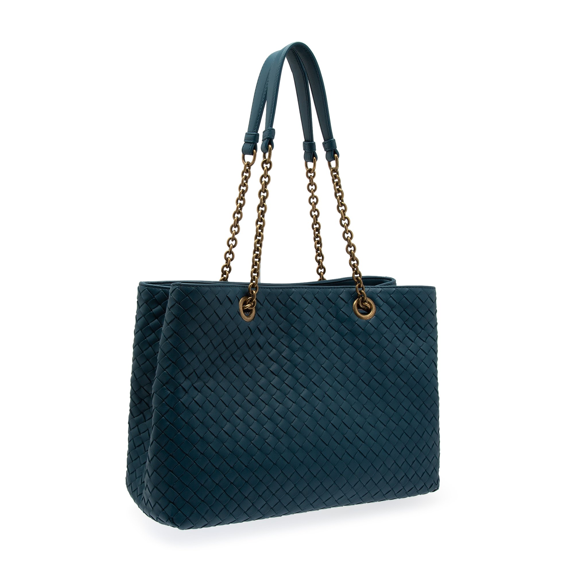 

Medium Intrecciato tote bag, Blue