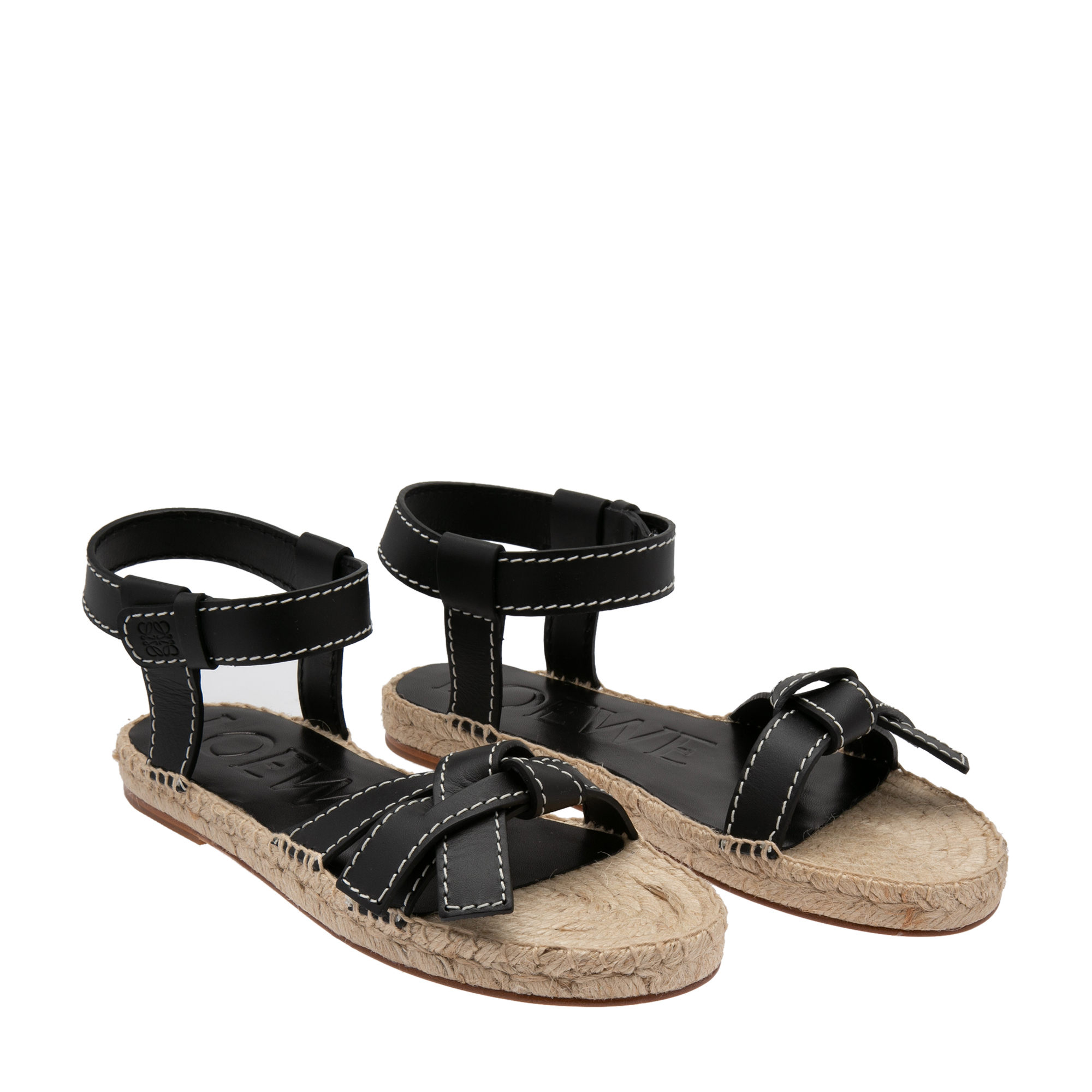 

Gate sandals, Black