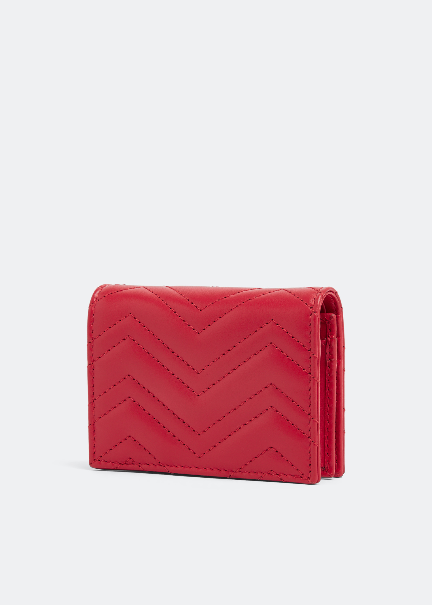 Gucci Blondie card case wallet in pink leather