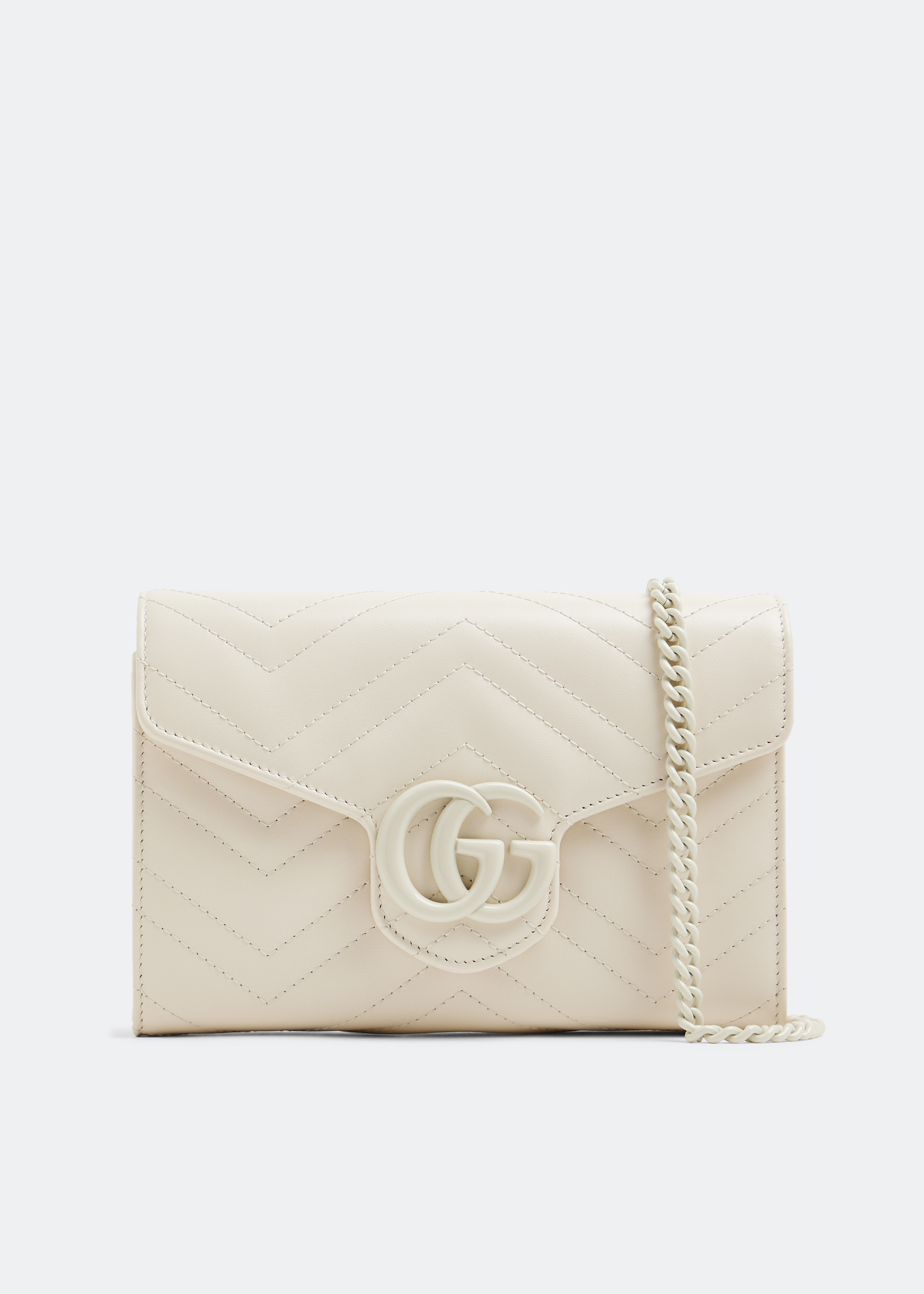 

GG Marmont matelassé mini bag, White