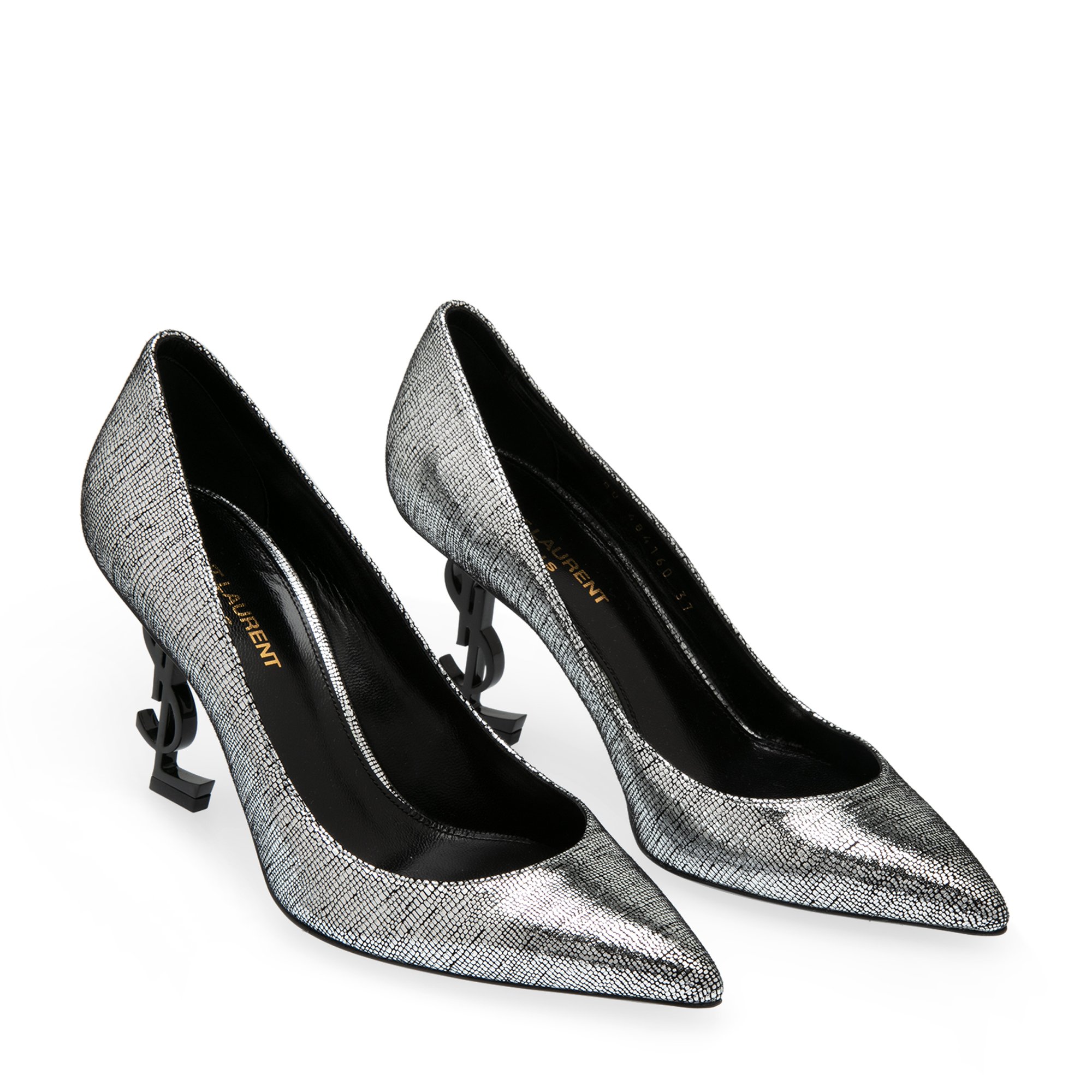 

Opyum patent leather pumps, Silver