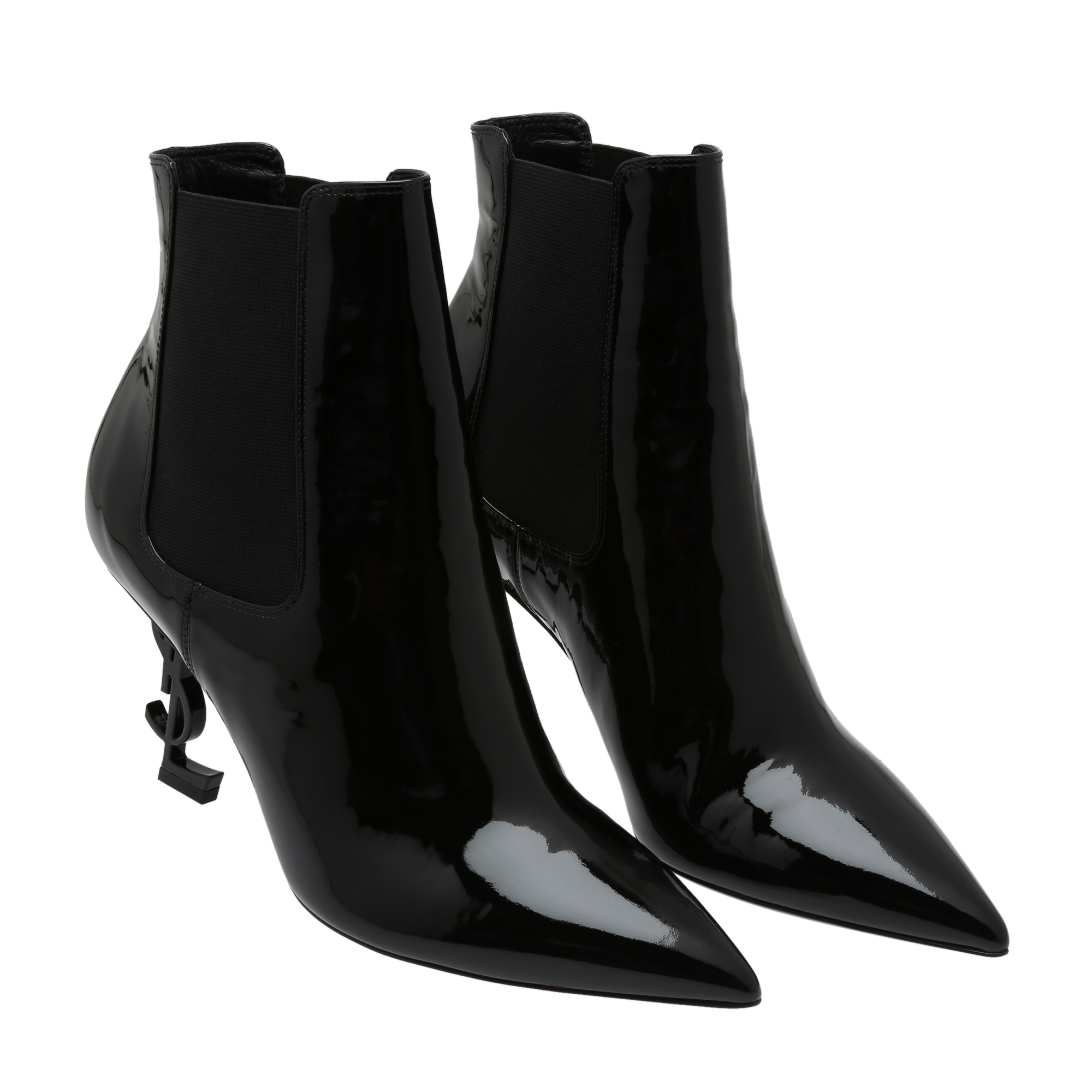 

Opyum patent leather boots, Black