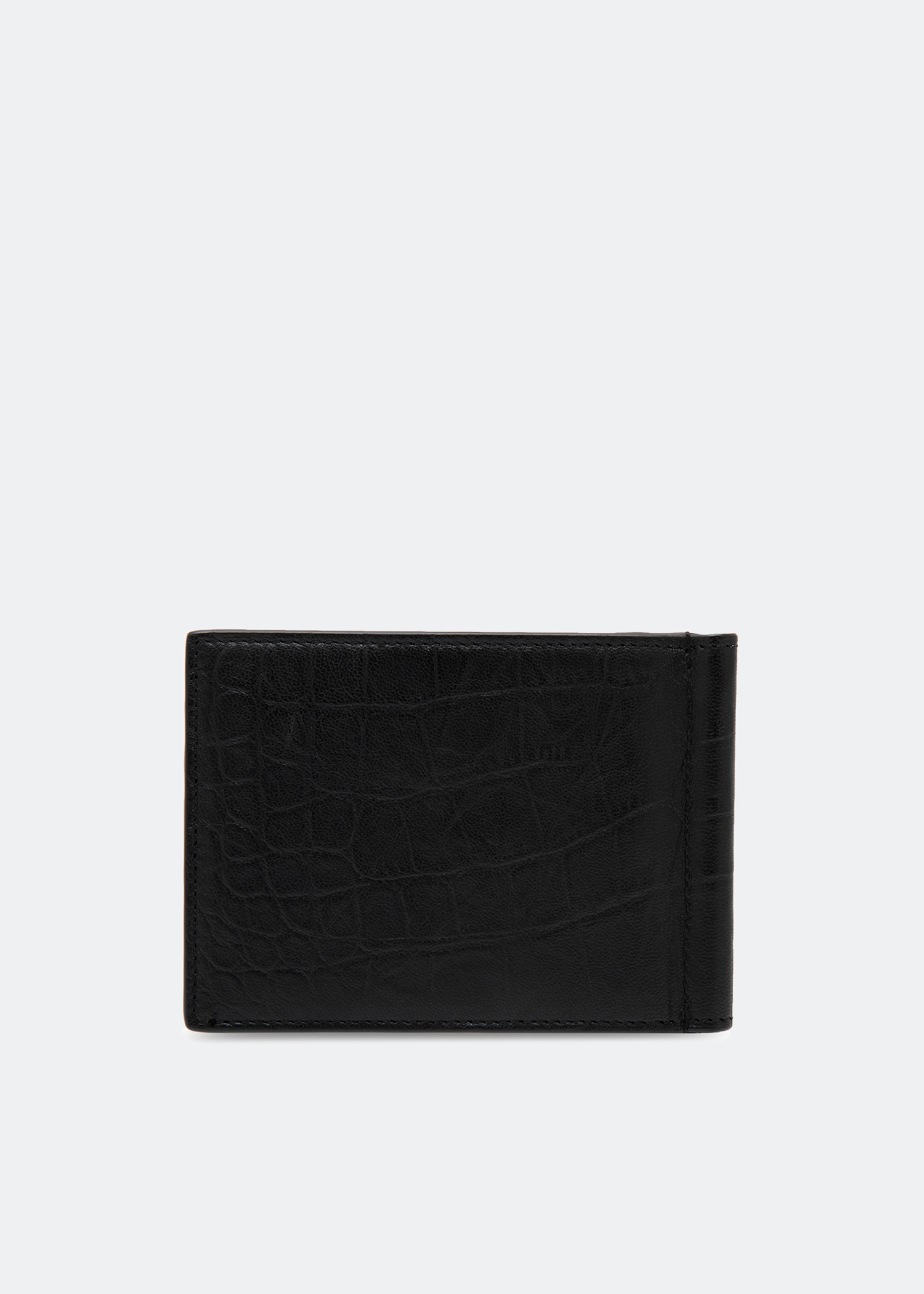 Saint Laurent YSL Bill Clip Wallet - Black Size