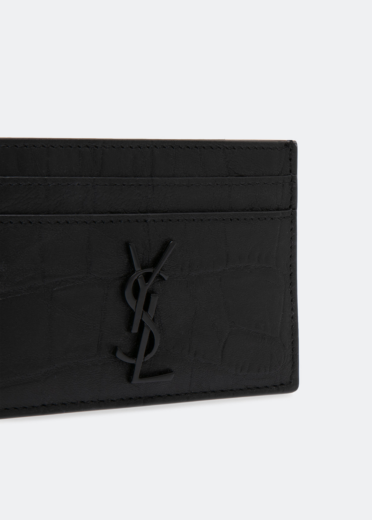 

Monogram card case, Black