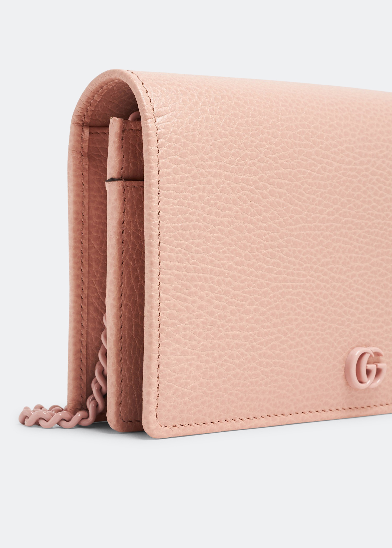 

GG Marmont leather mini chain bag, Pink