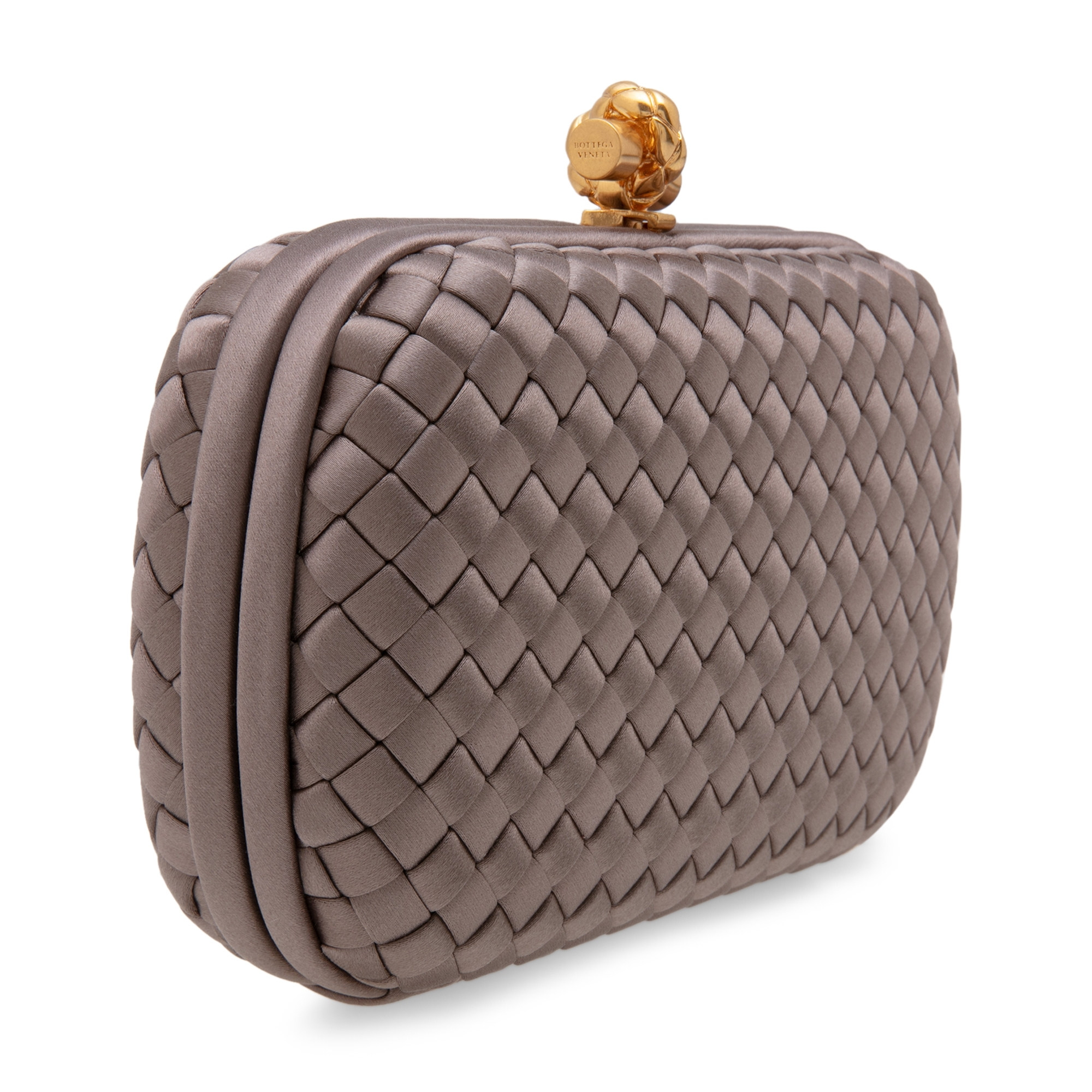 Bottega chain best sale knot clutch