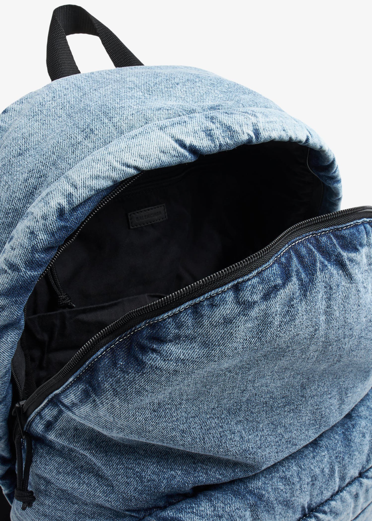 Blue discount jean backpack