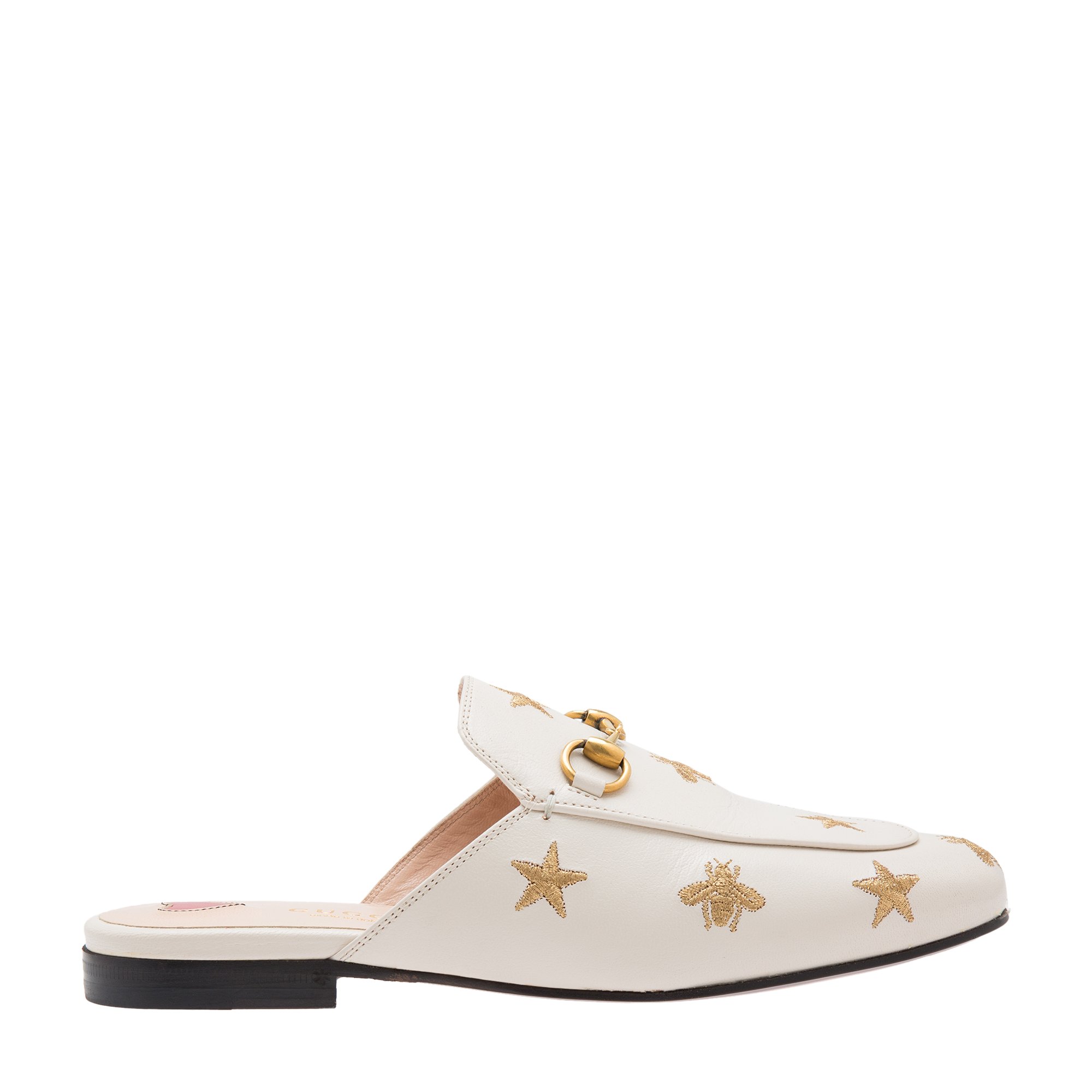 Gucci princetown white online mules