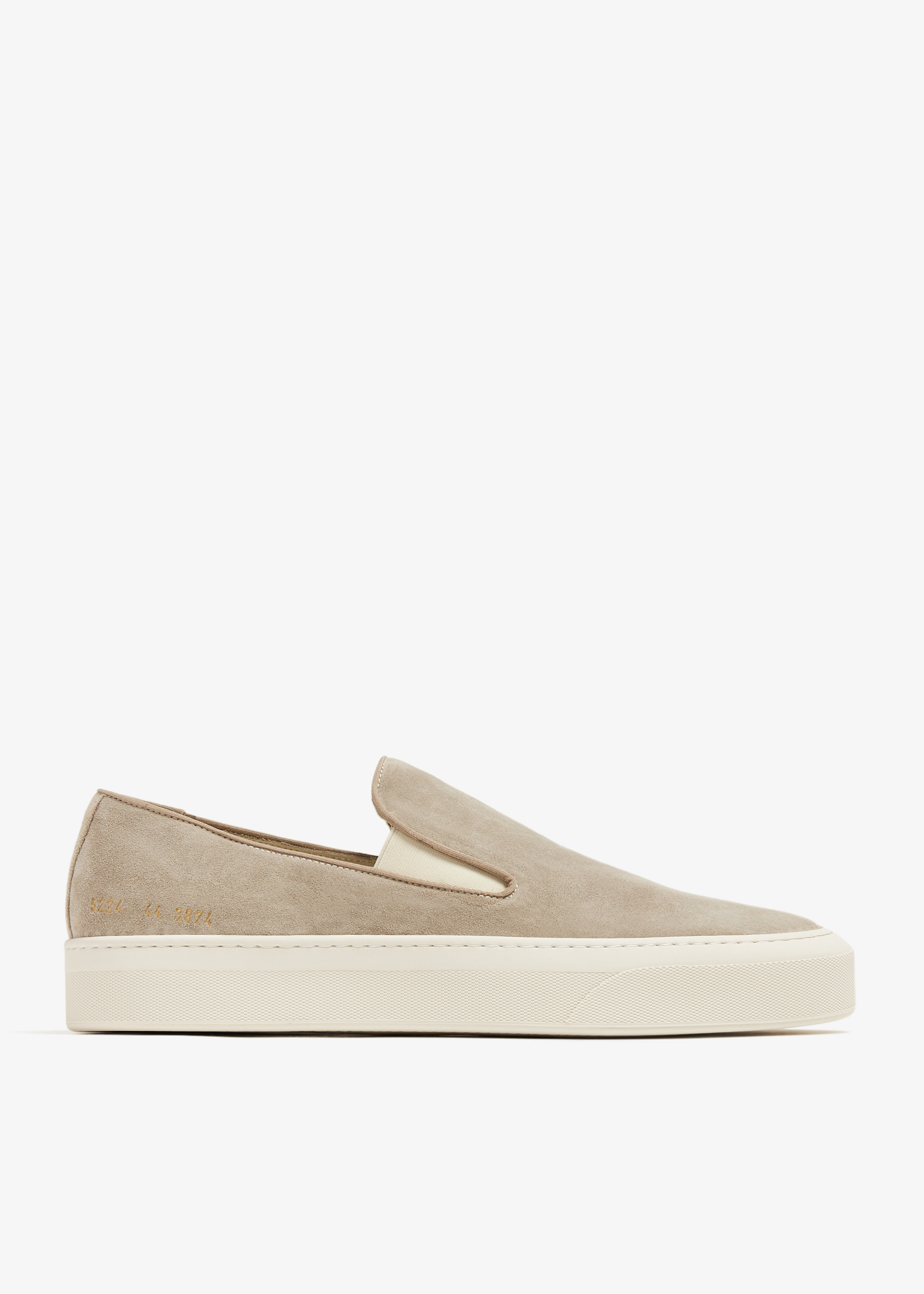 

Suede slip-on sneakers, Beige