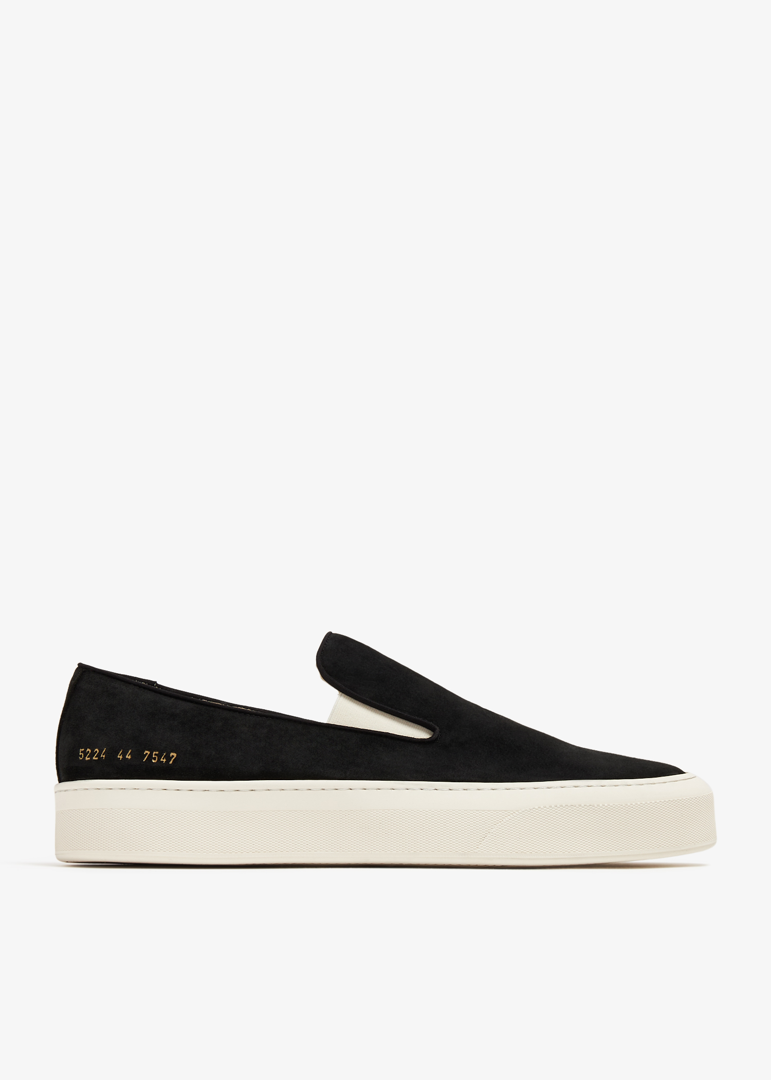 

Suede slip-on sneakers, Black