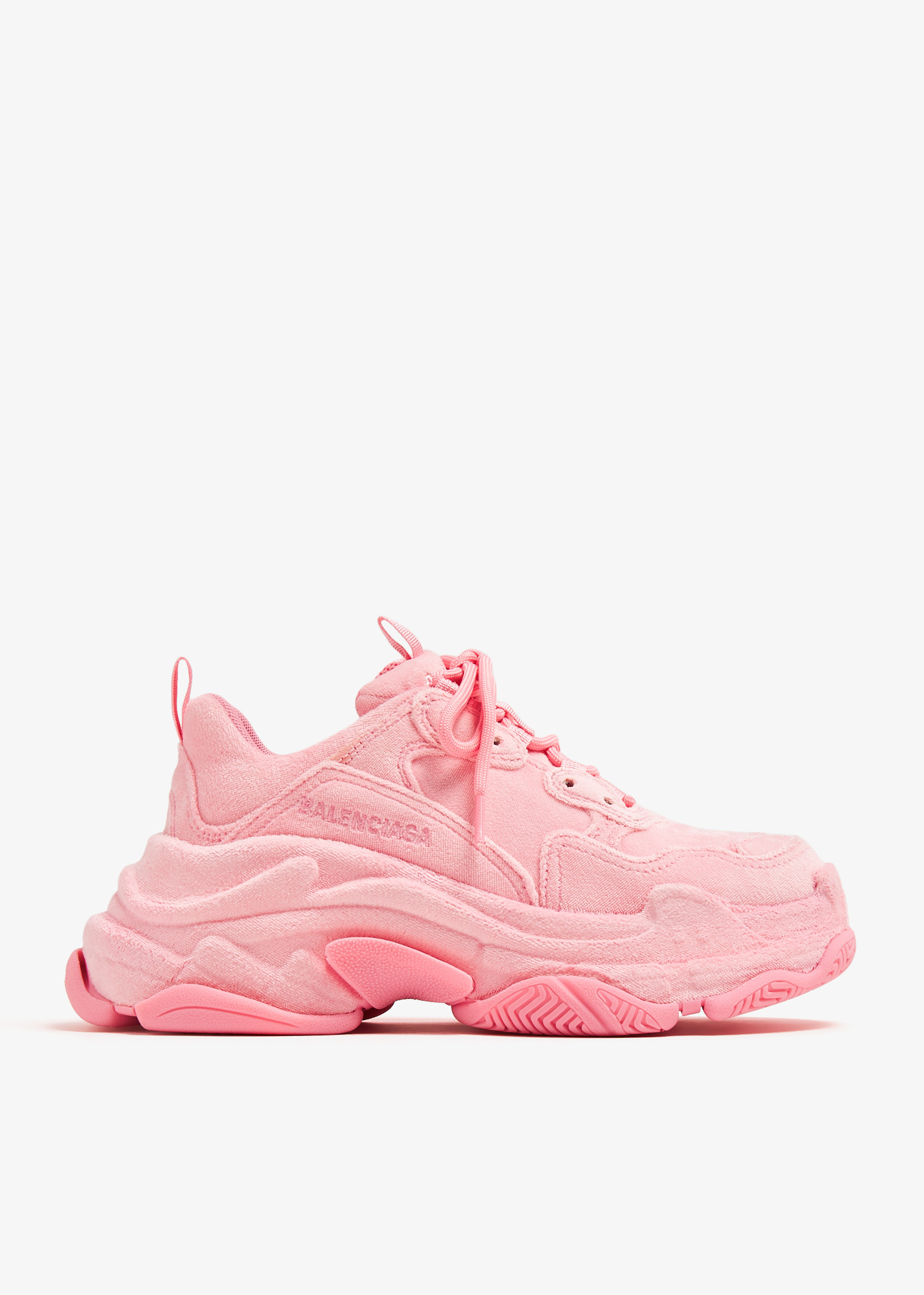 Balenciaga Triple S Velvet sneakers for Women Pink in UAE Level Shoes