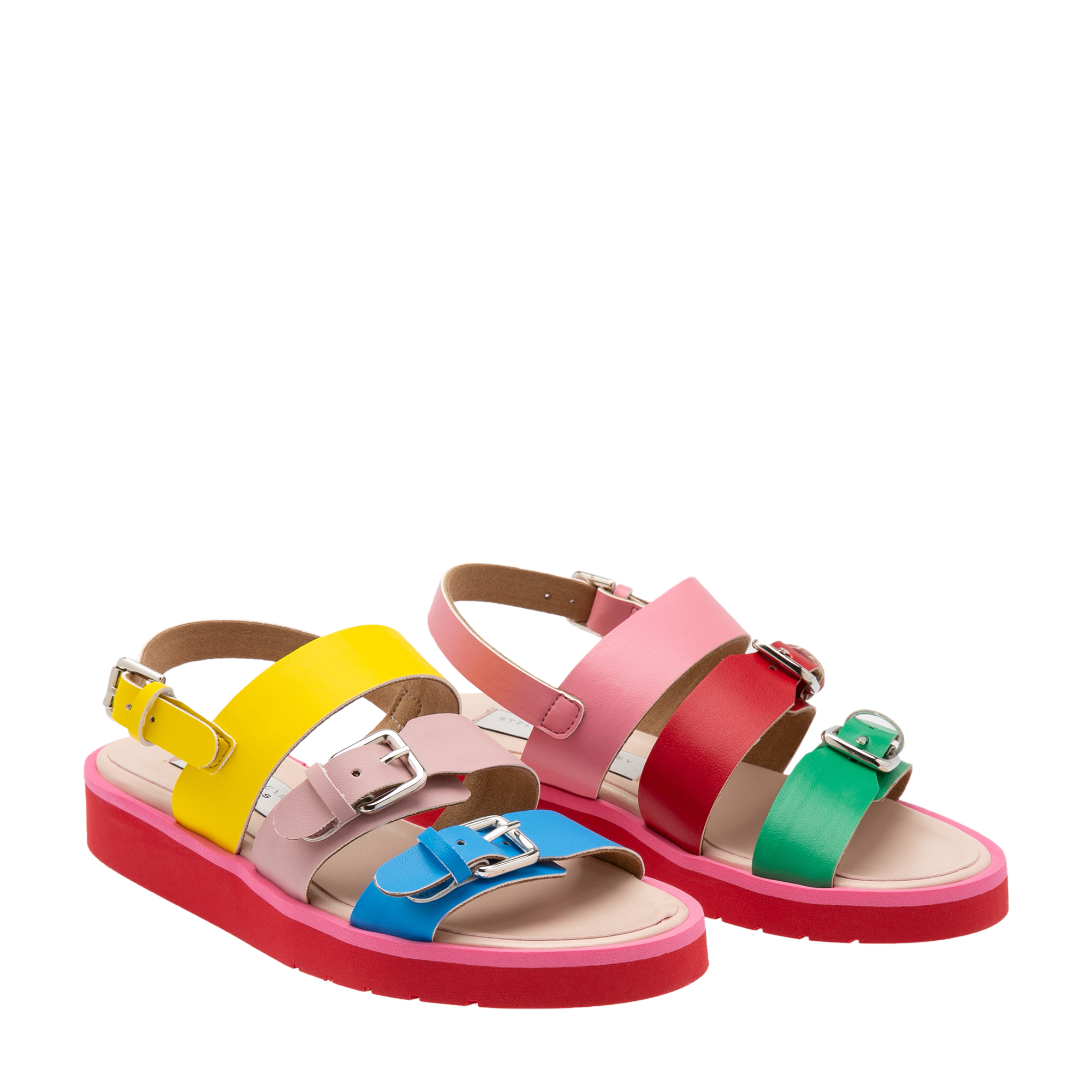 

Multi-color sandals, Multi-coloured