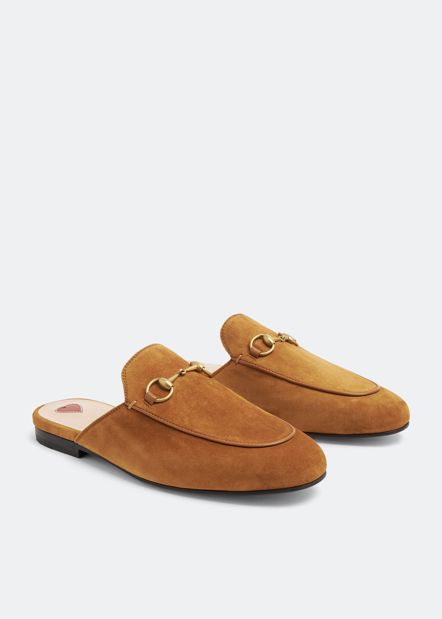 Gucci brown cheap princetown loafers