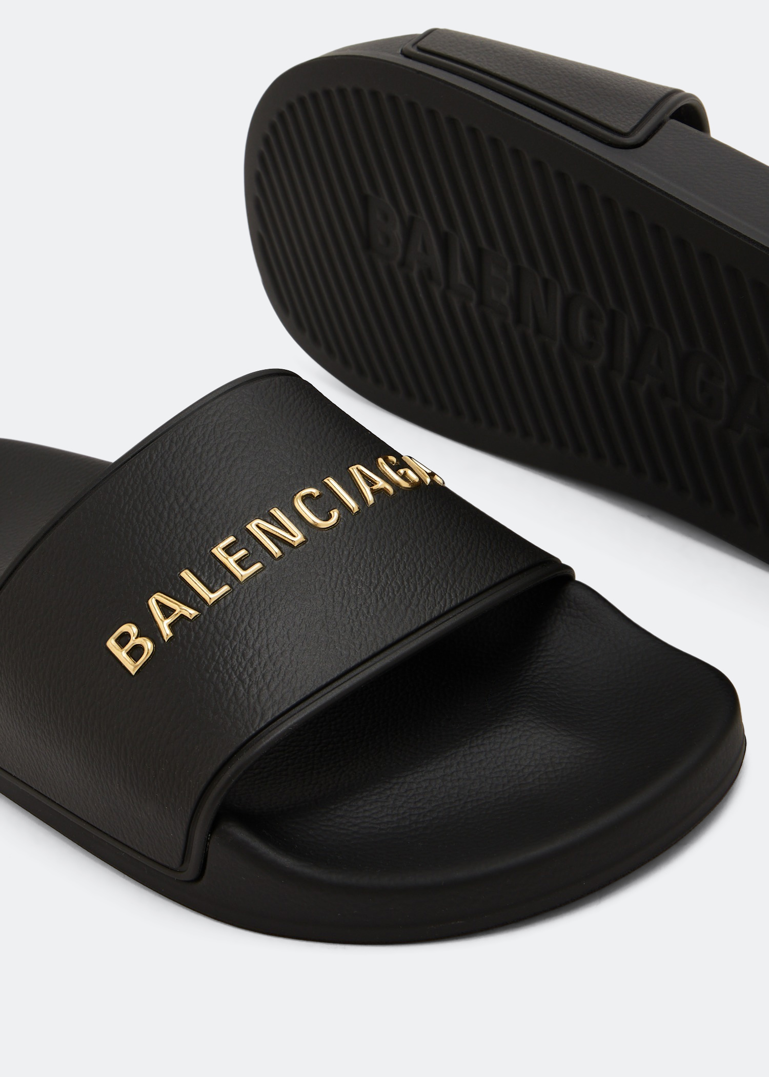 Balenciaga Pool rubber slides for Women Black in UAE Level Shoes