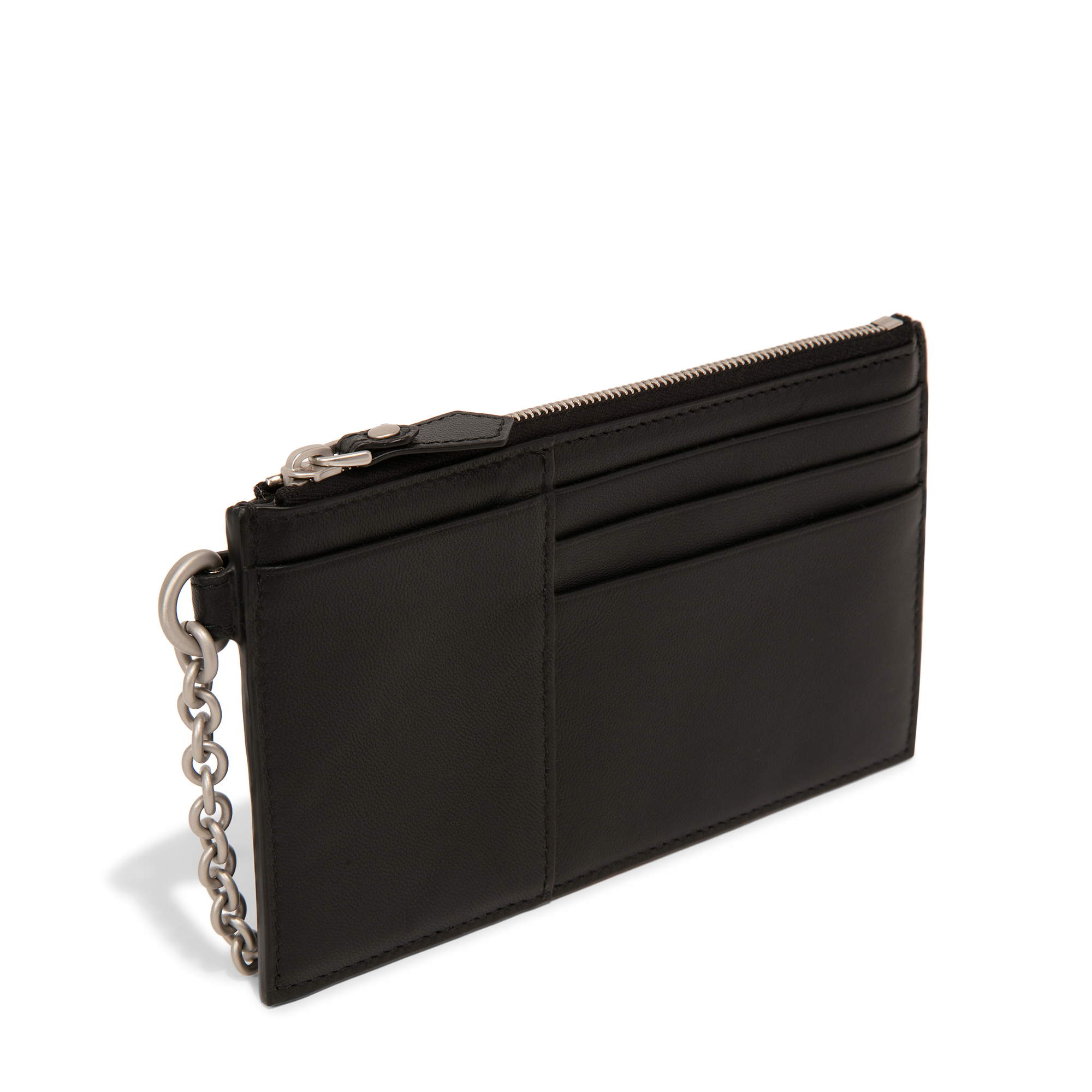 

Leather card case, Black