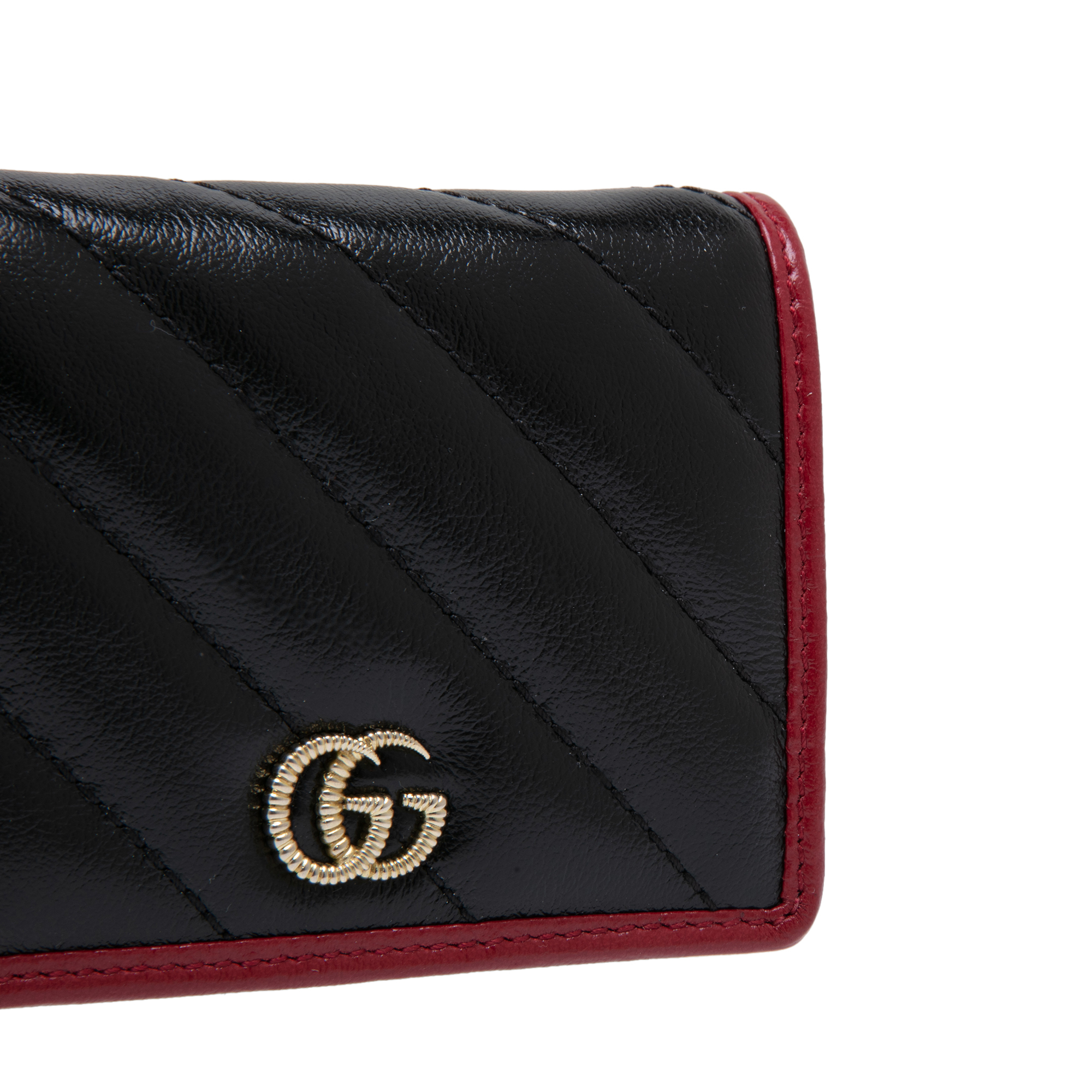 

GG Marmont card case wallet, Black