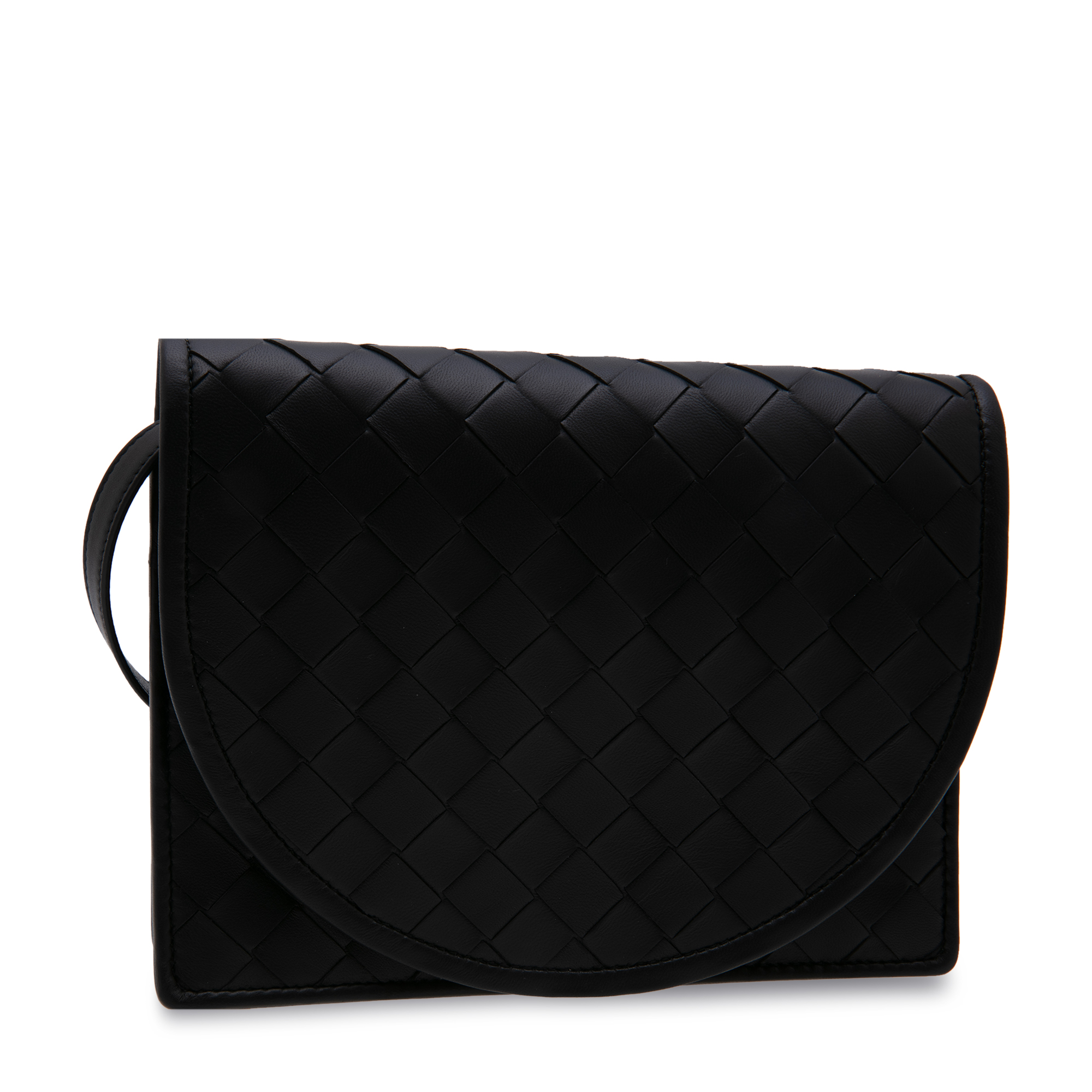 

Intrecciato mini cross-body bag, Black