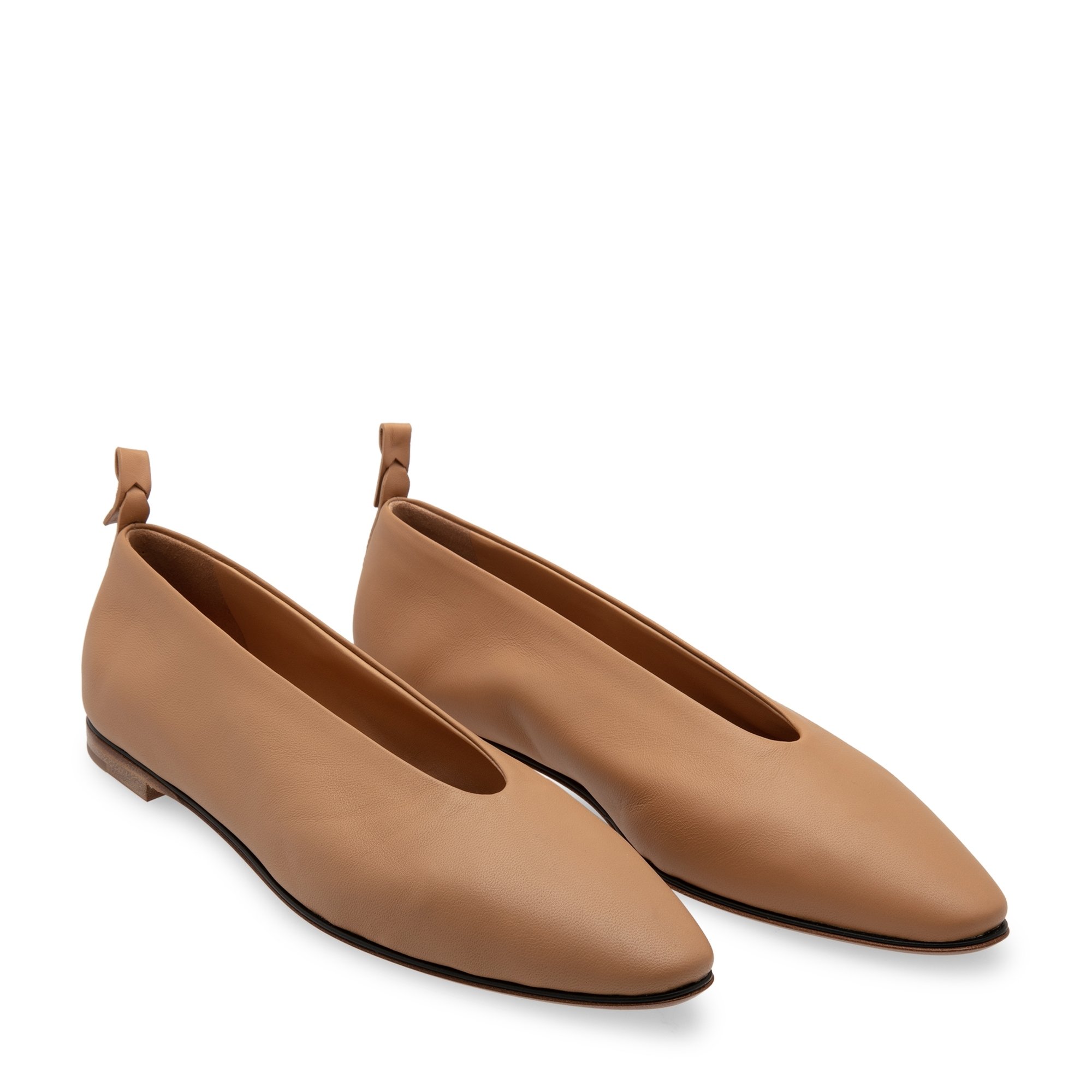 

Almond ballet flats, Beige