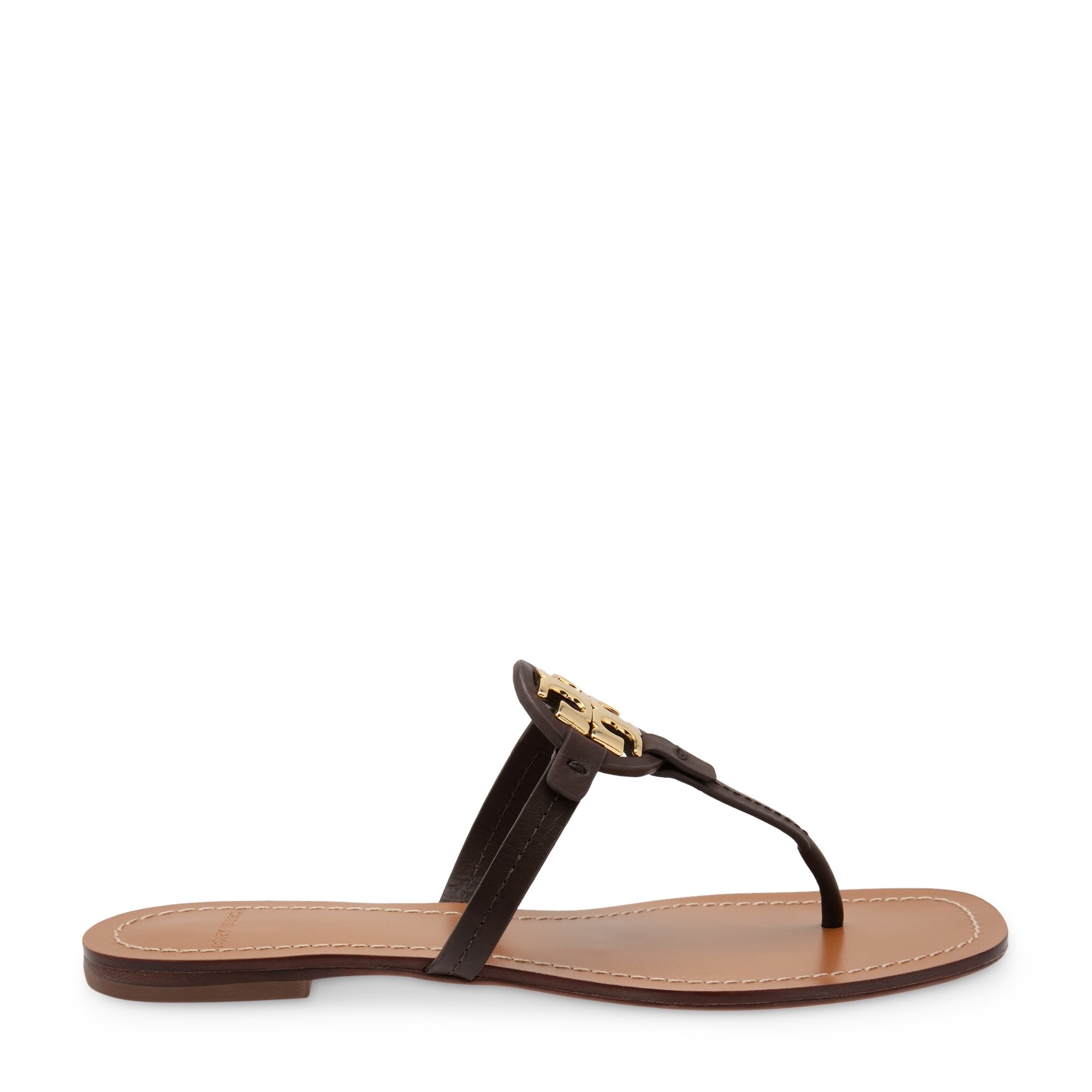 

Mini Miller leather sandals, Brown