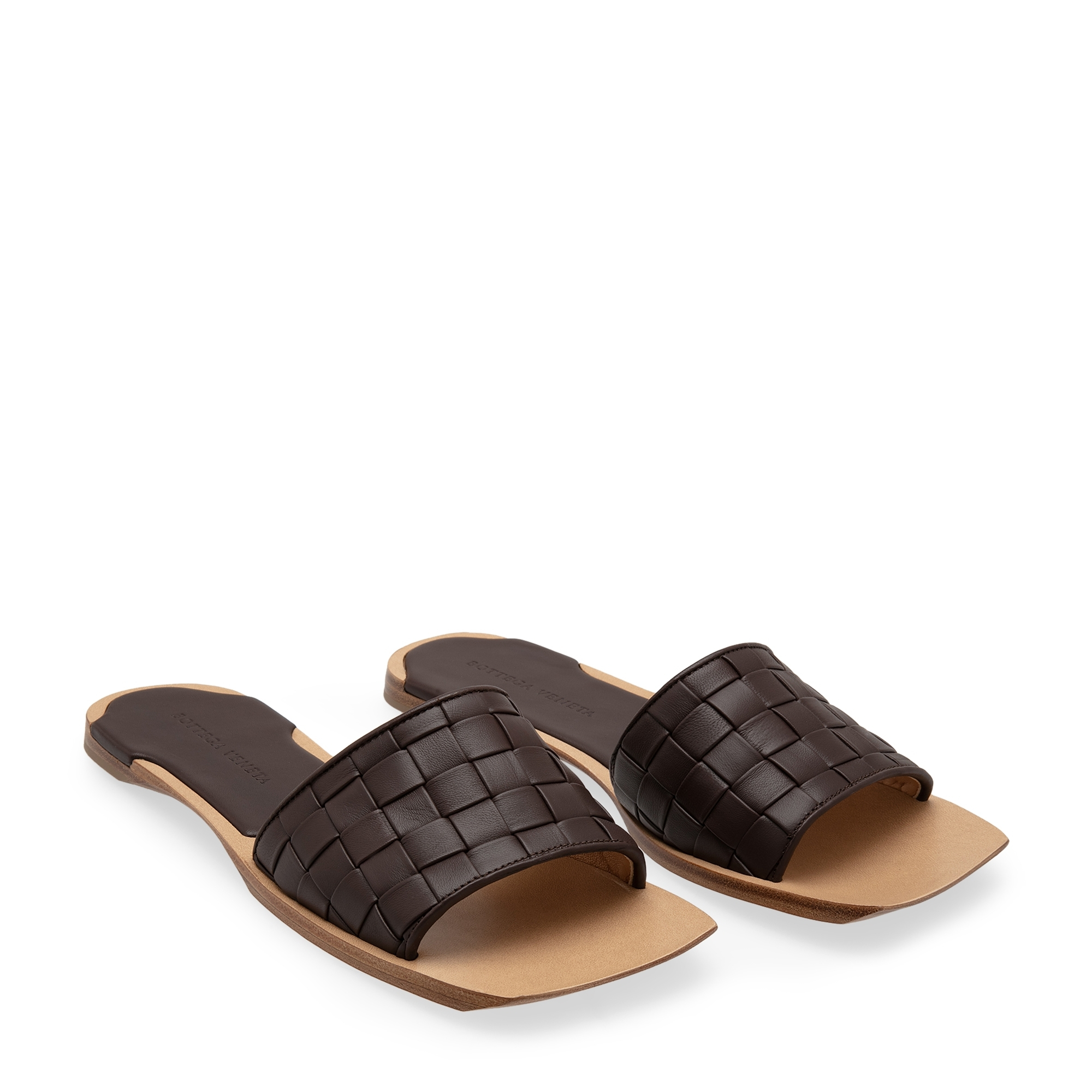 

Square-toe slides, Red