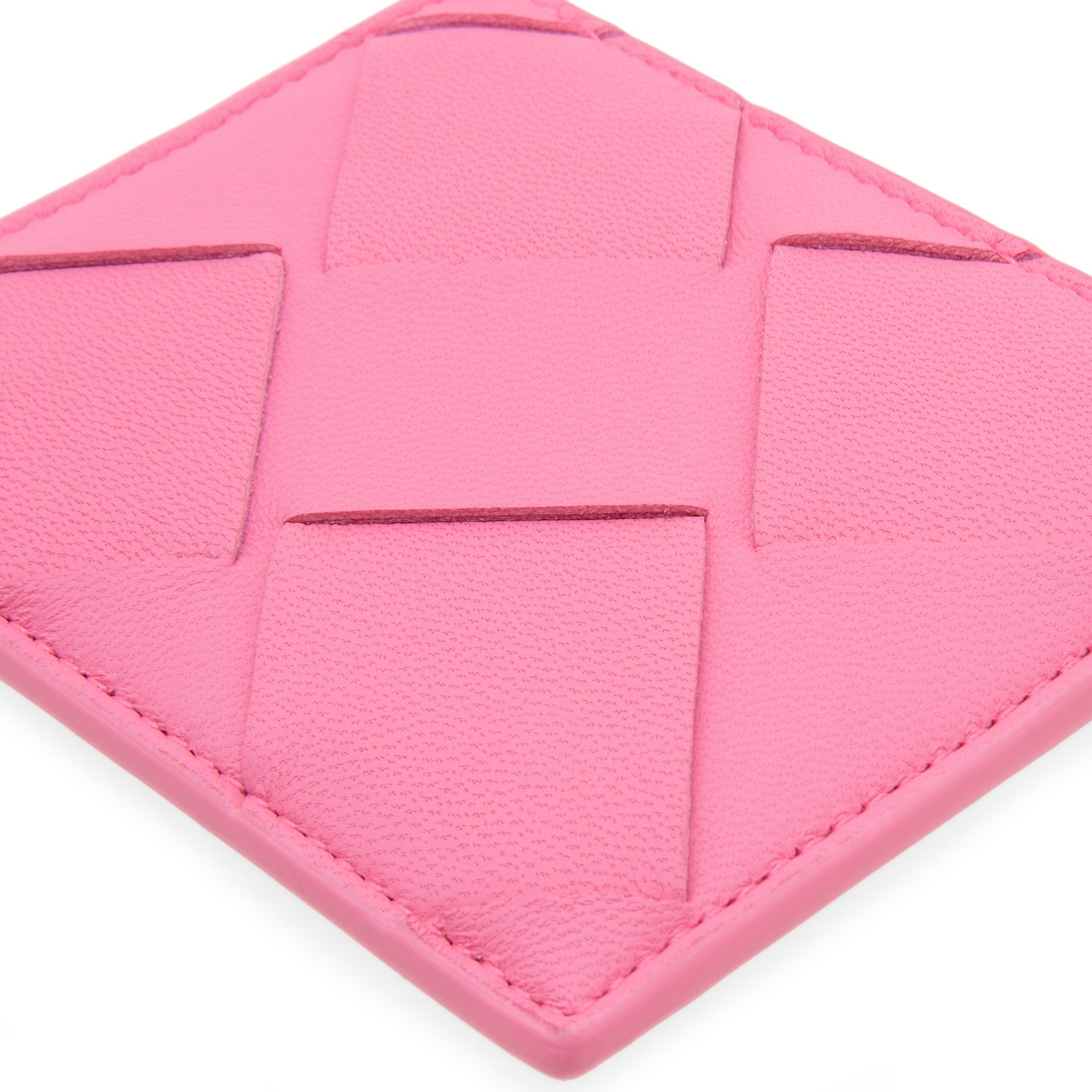 

Maxi Intrecciato card holder, Pink