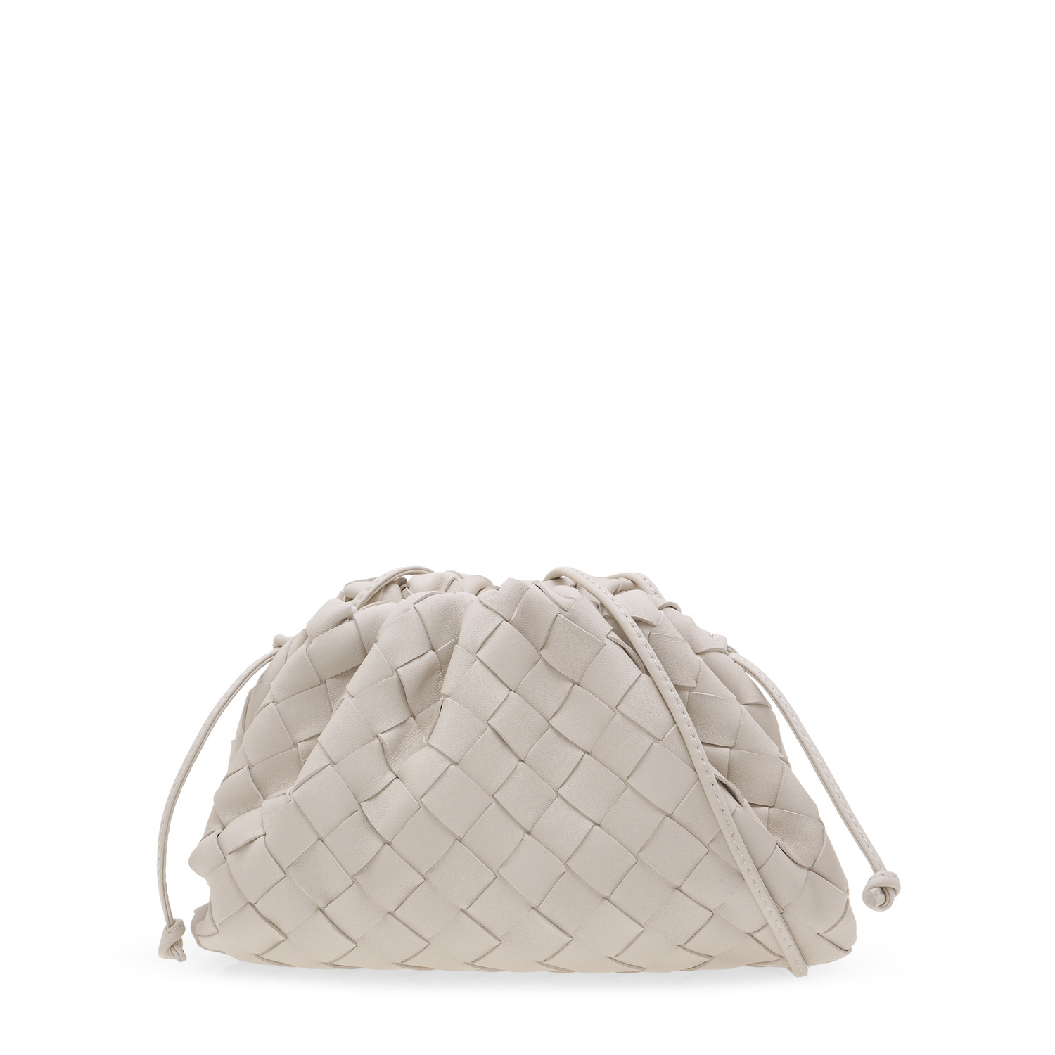 Bottega veneta mini pouch white hot sale