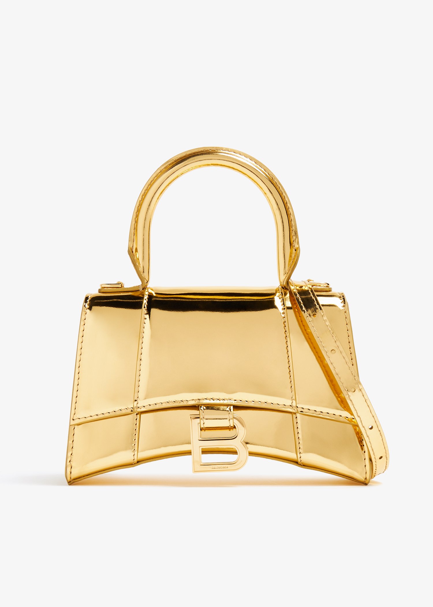 Balenciaga hourglass bag discount gold