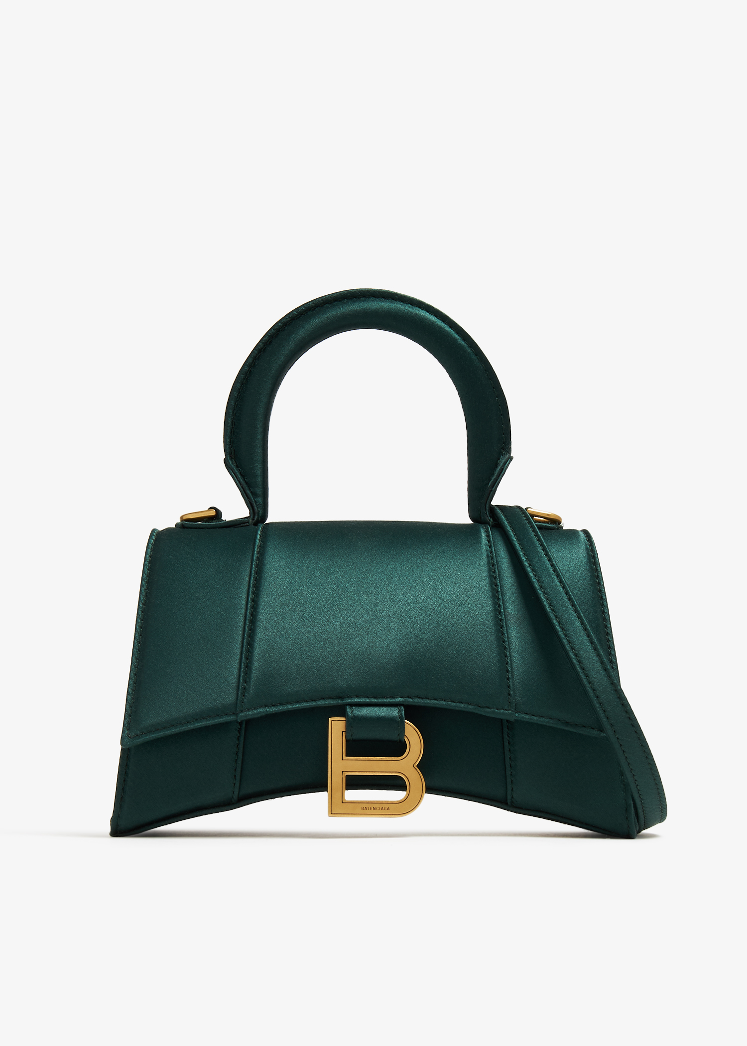 

Hourglass XS top handle bag, Green