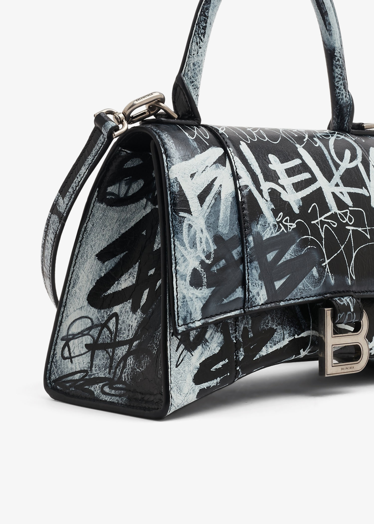 Balenciaga hourglass graffiti online bag