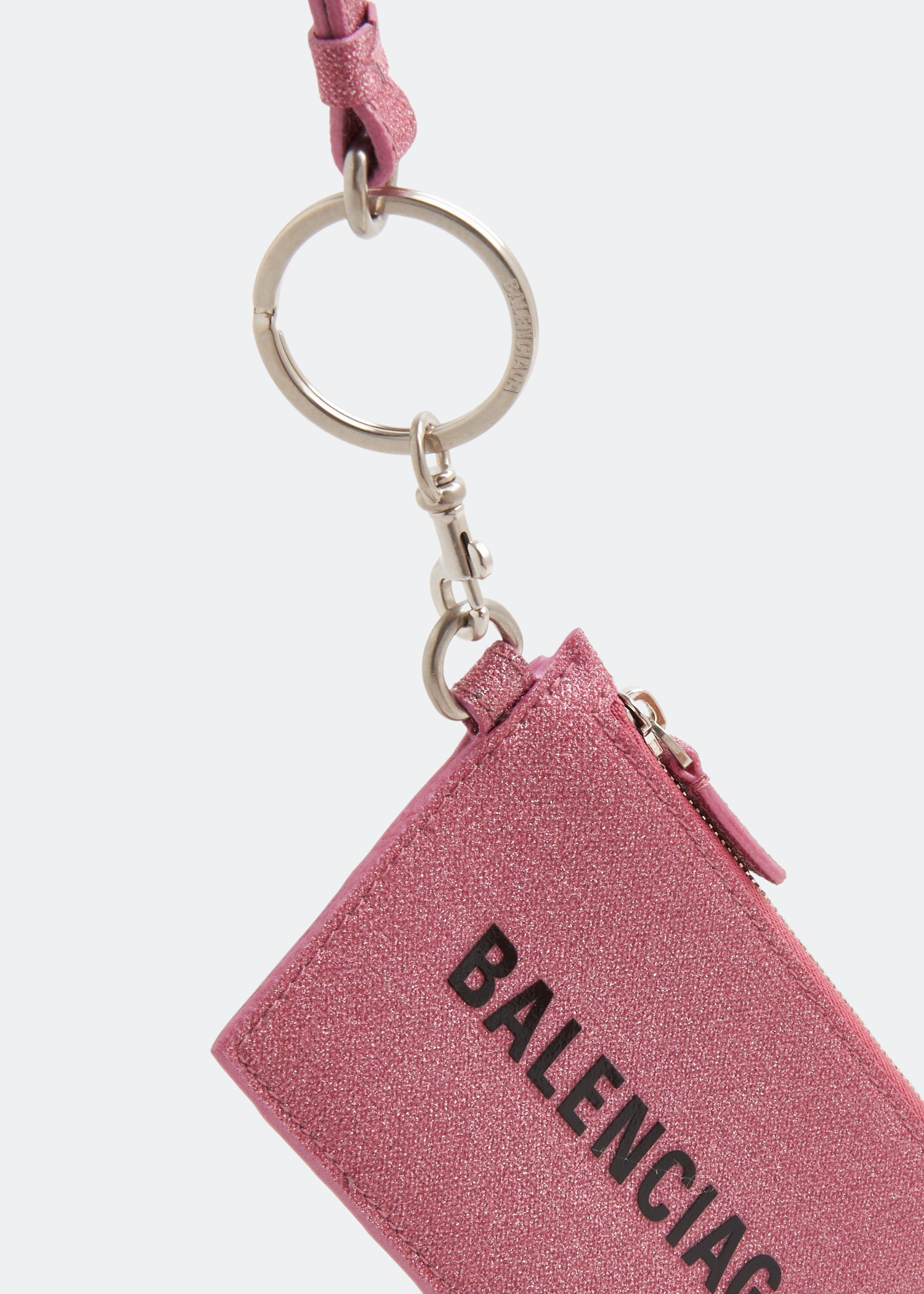 

Cash card holder on keyring, Pink