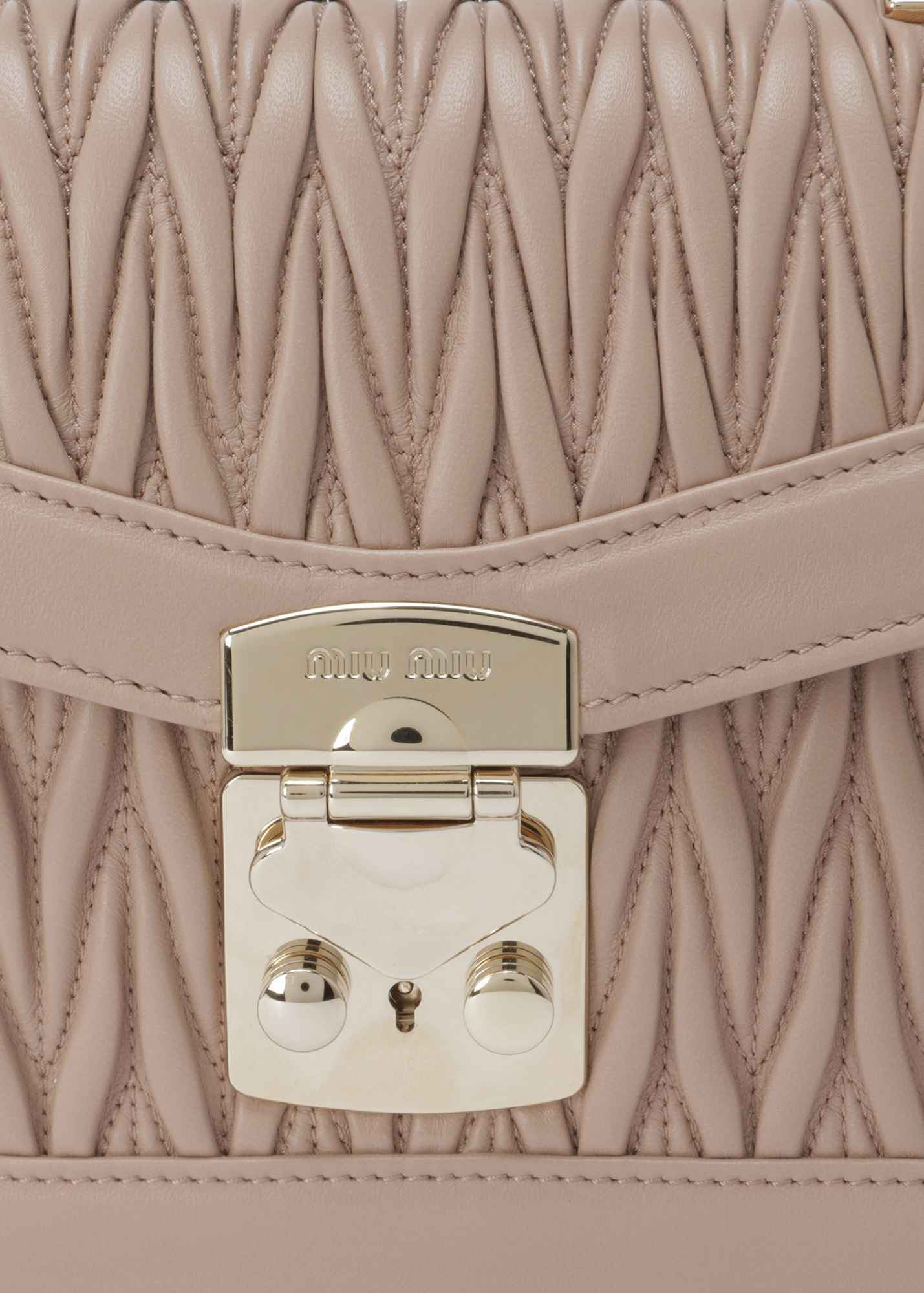 

Miu Confidential handbag, Beige